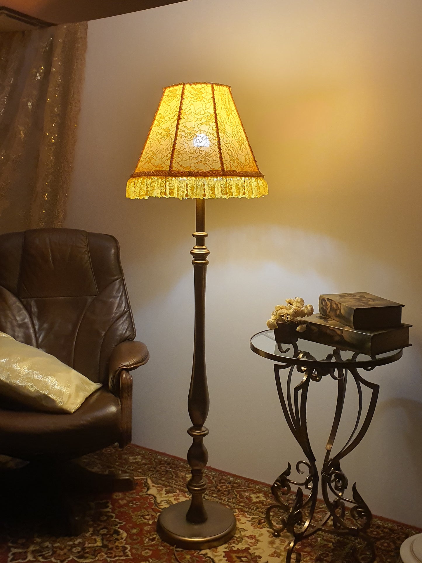 Wholesale Lampshade Berlin 14 - bright yellow fabric lampshade