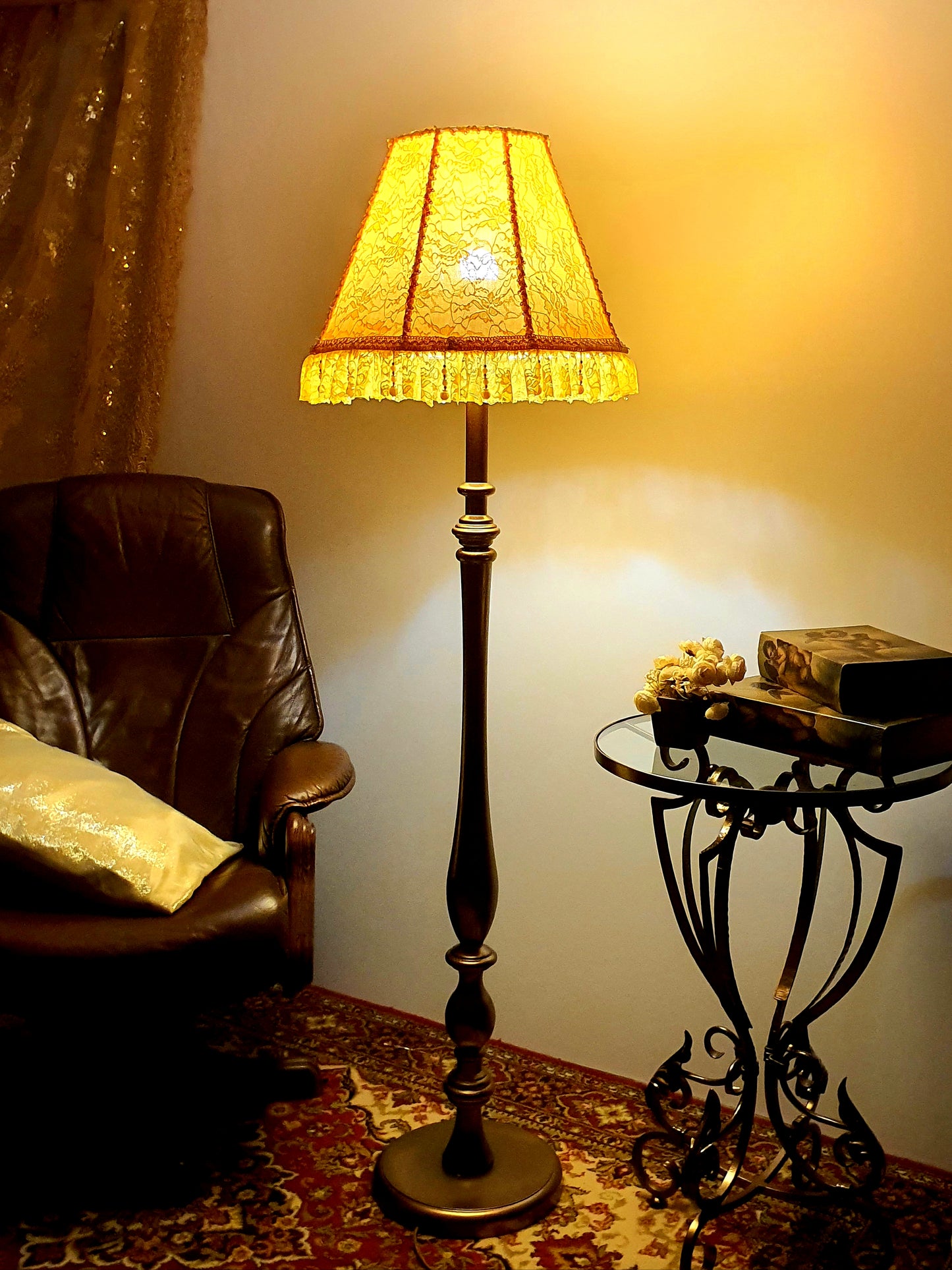 Wholesale Lampshade Berlin 14 - bright yellow fabric lampshade
