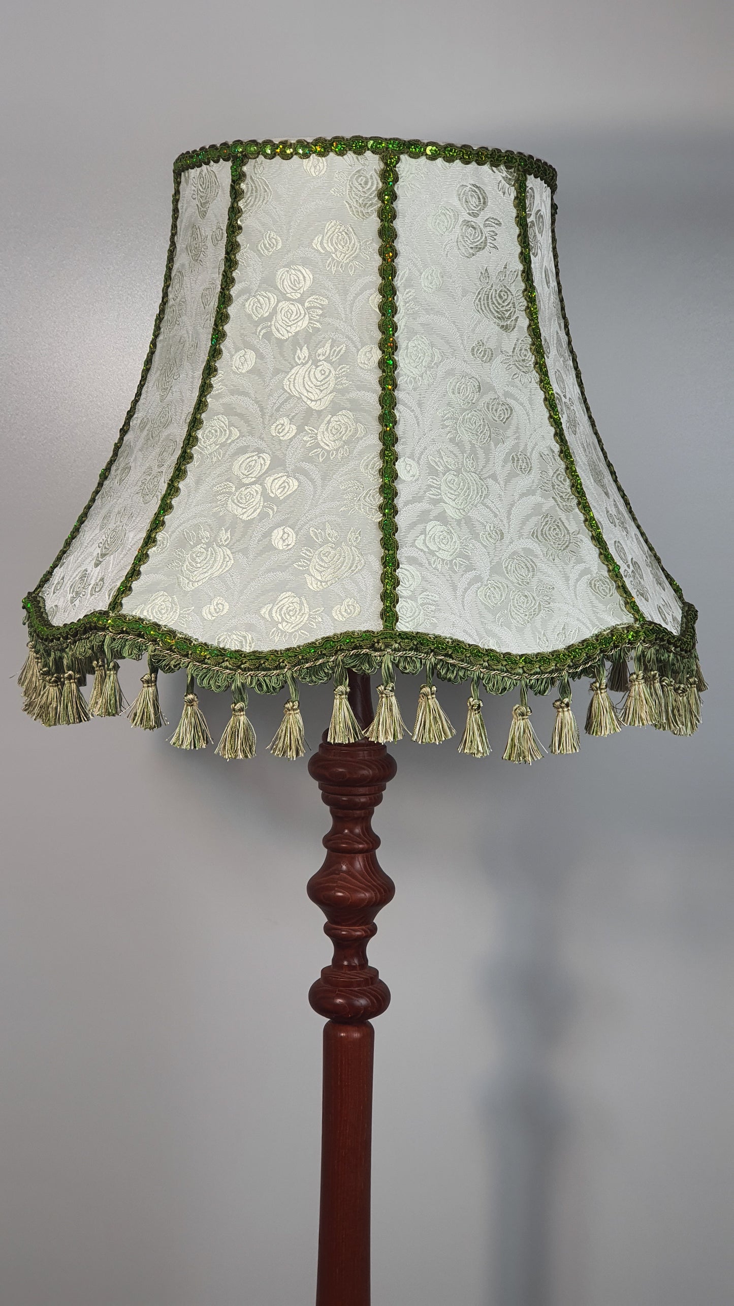 Lampshade, fabric lampshade. Floral Splendor: Handcrafted Victorian Lampshade. 4702