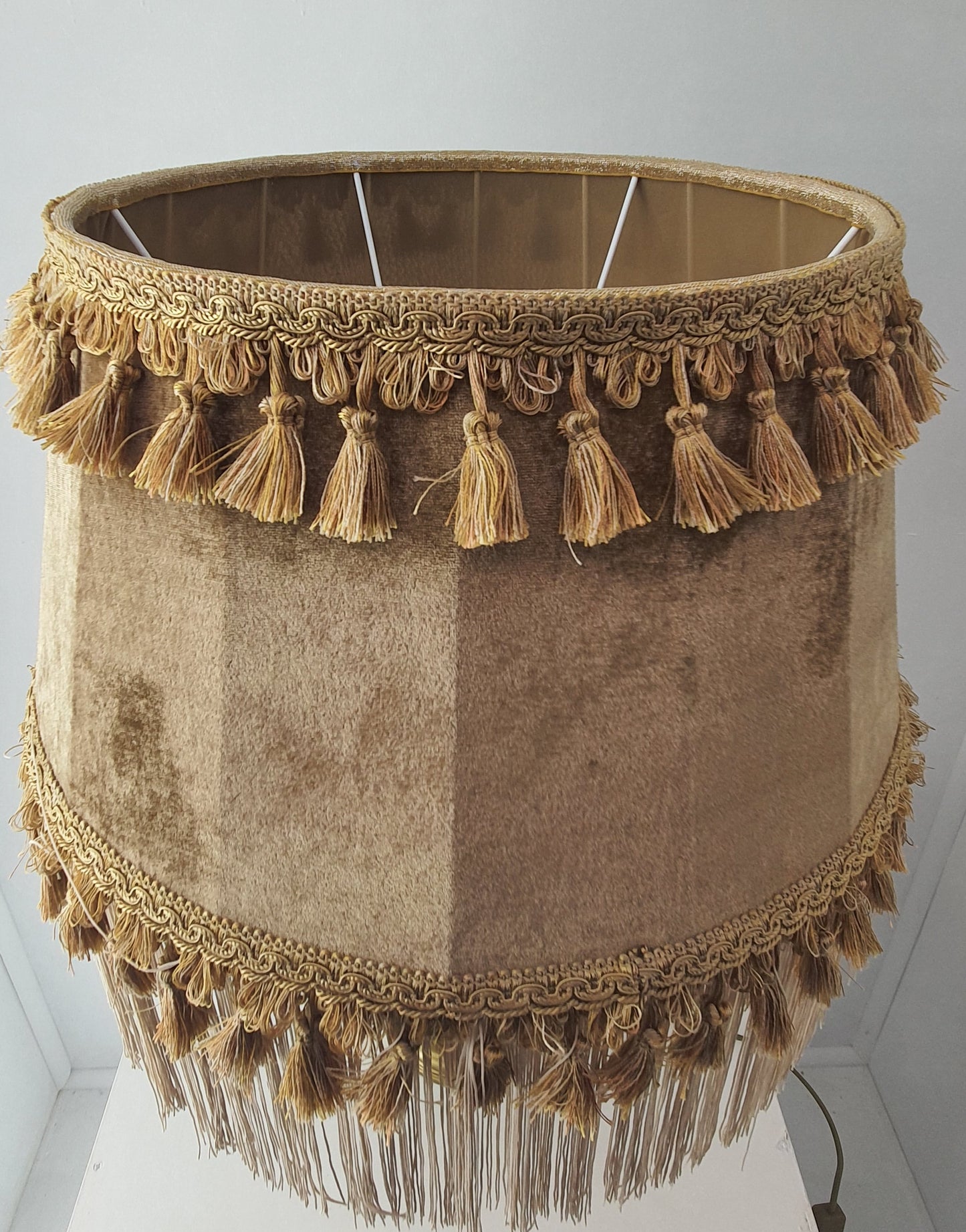 Lampshade brown velor Timeless Elegance: Art Deco. 6505