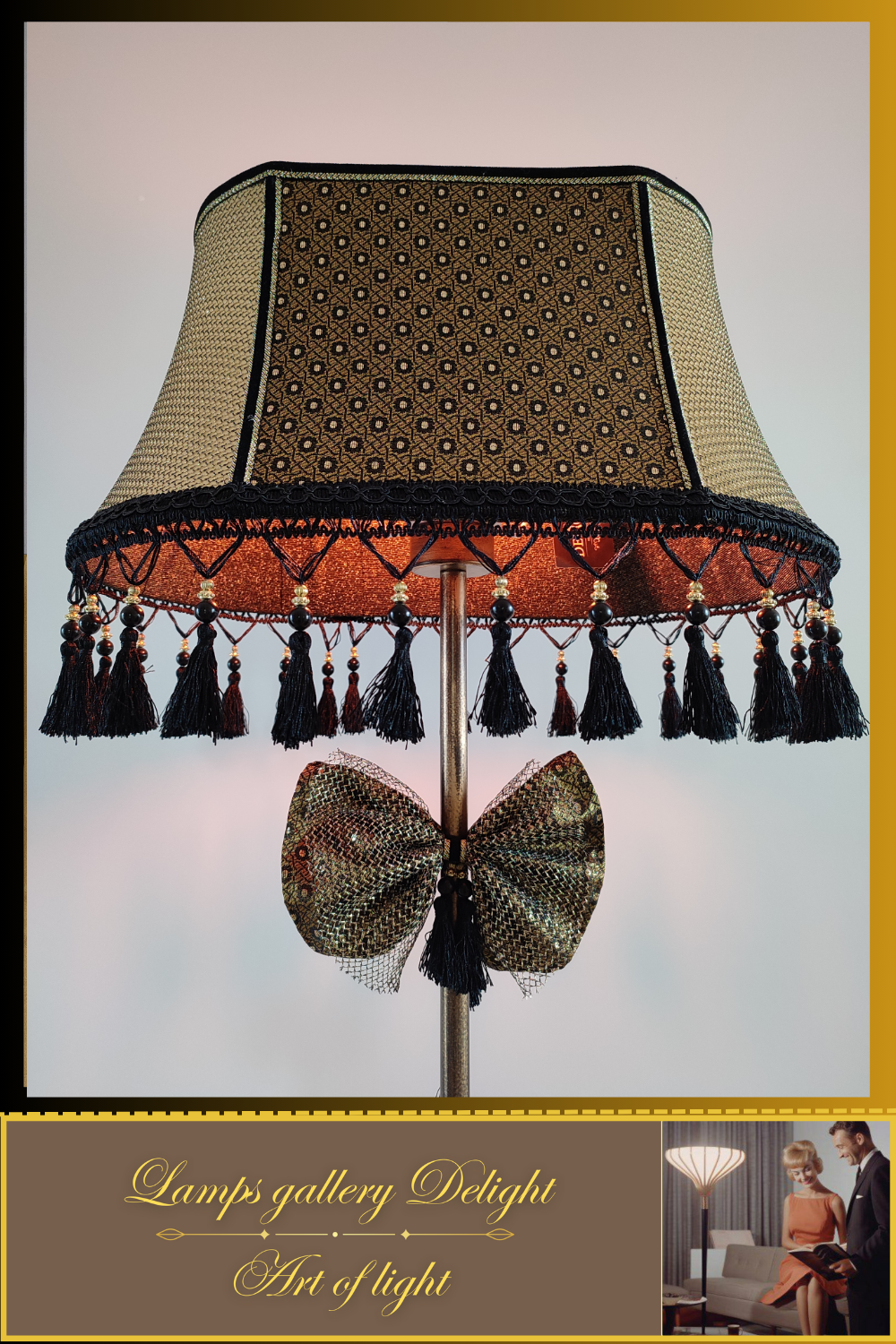 Floor lamp, Art Deco lamp, Vintage Floor Lamp. 5305