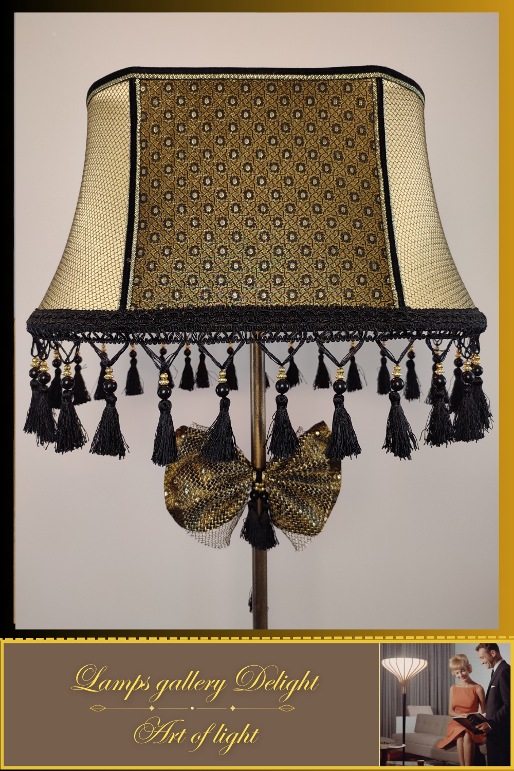 Floor lamp, Art Deco lamp, Vintage Floor Lamp. 5305