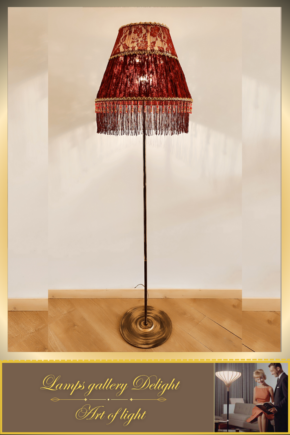 Red standard lamp hotsell