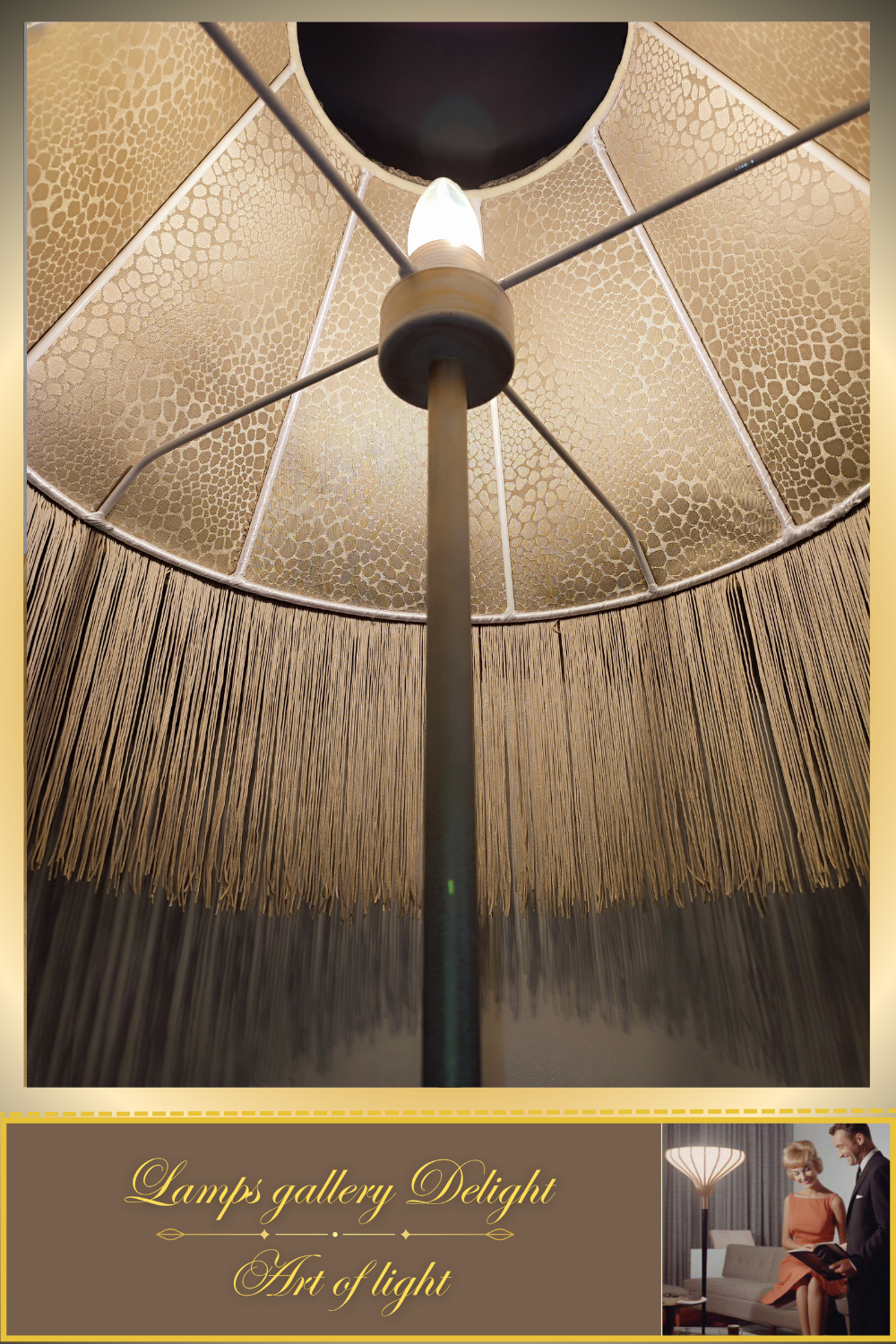 Floor lamp, Victorian style floor lamp, beige floor lamp, vintage floor lamp, unique floor lamp, handmade! 7101