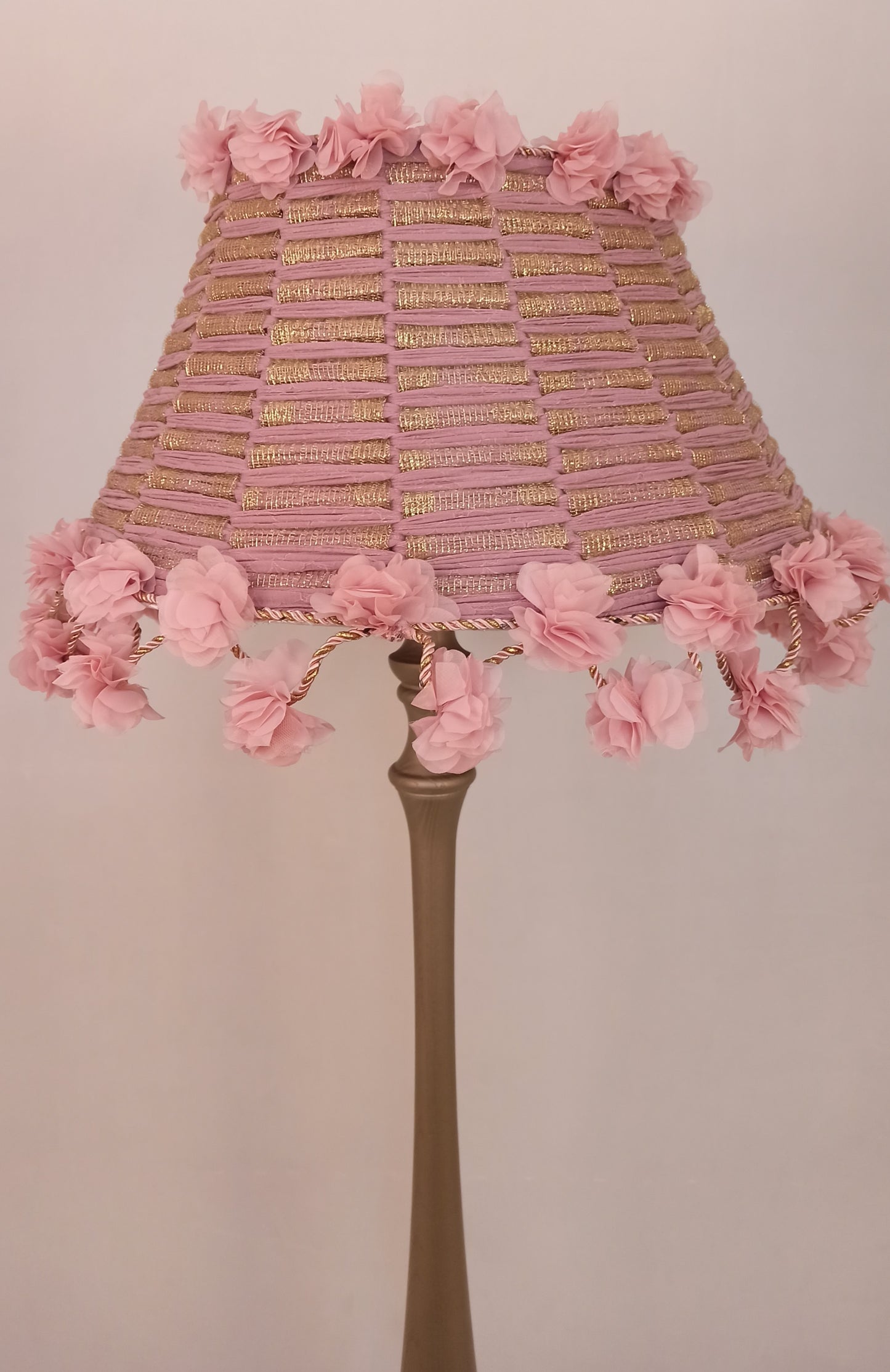 Lampshade, Floral Shade, pink lamp, shabby chic design. 0902
