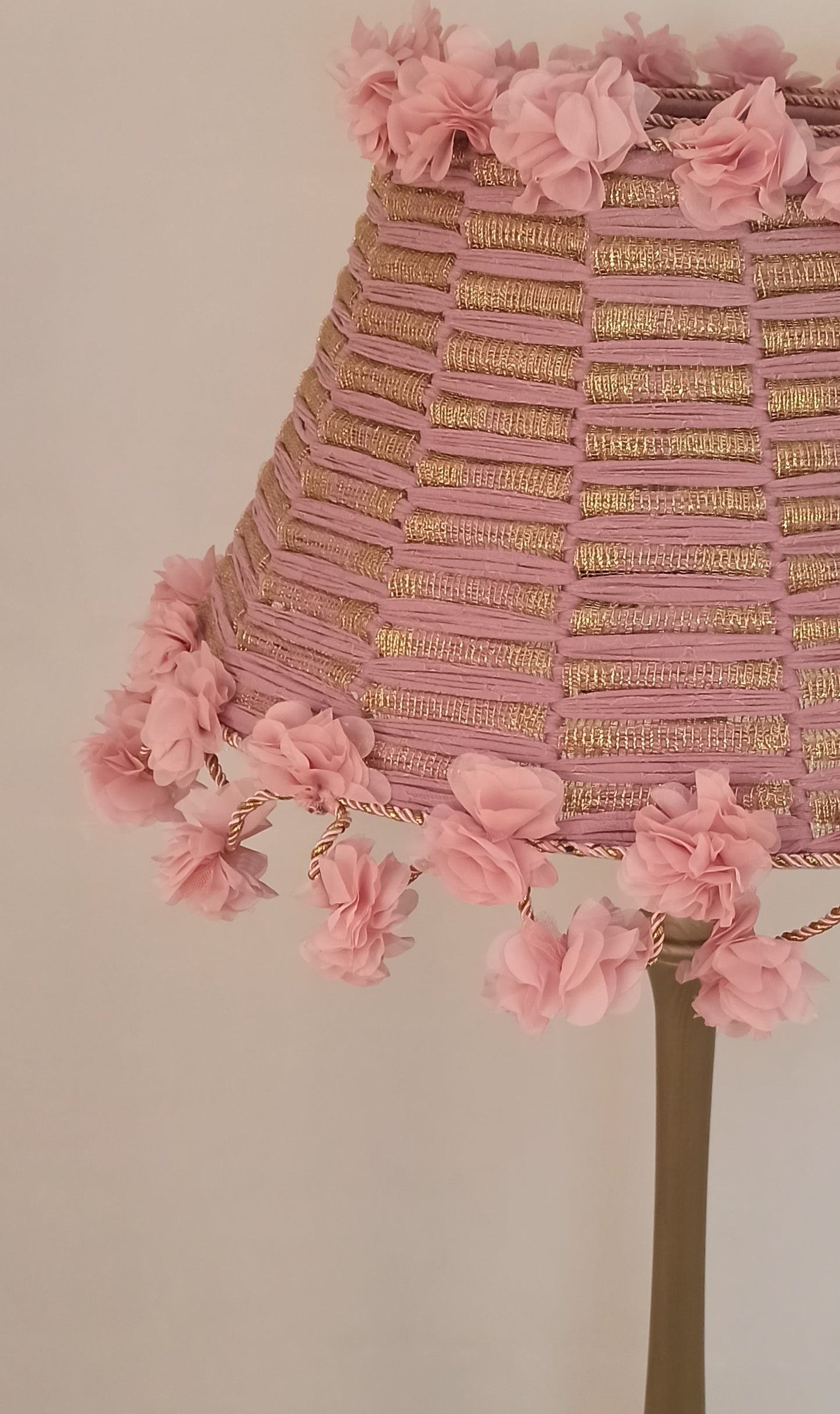 Lampshade, Floral Shade, pink lamp, shabby chic design. 0902