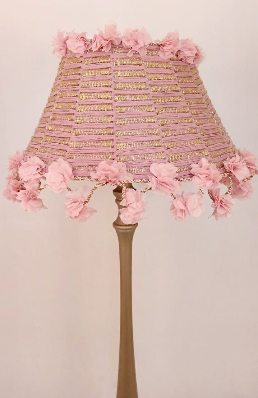 Lampshade, Floral Shade, pink lamp, shabby chic design. 0902