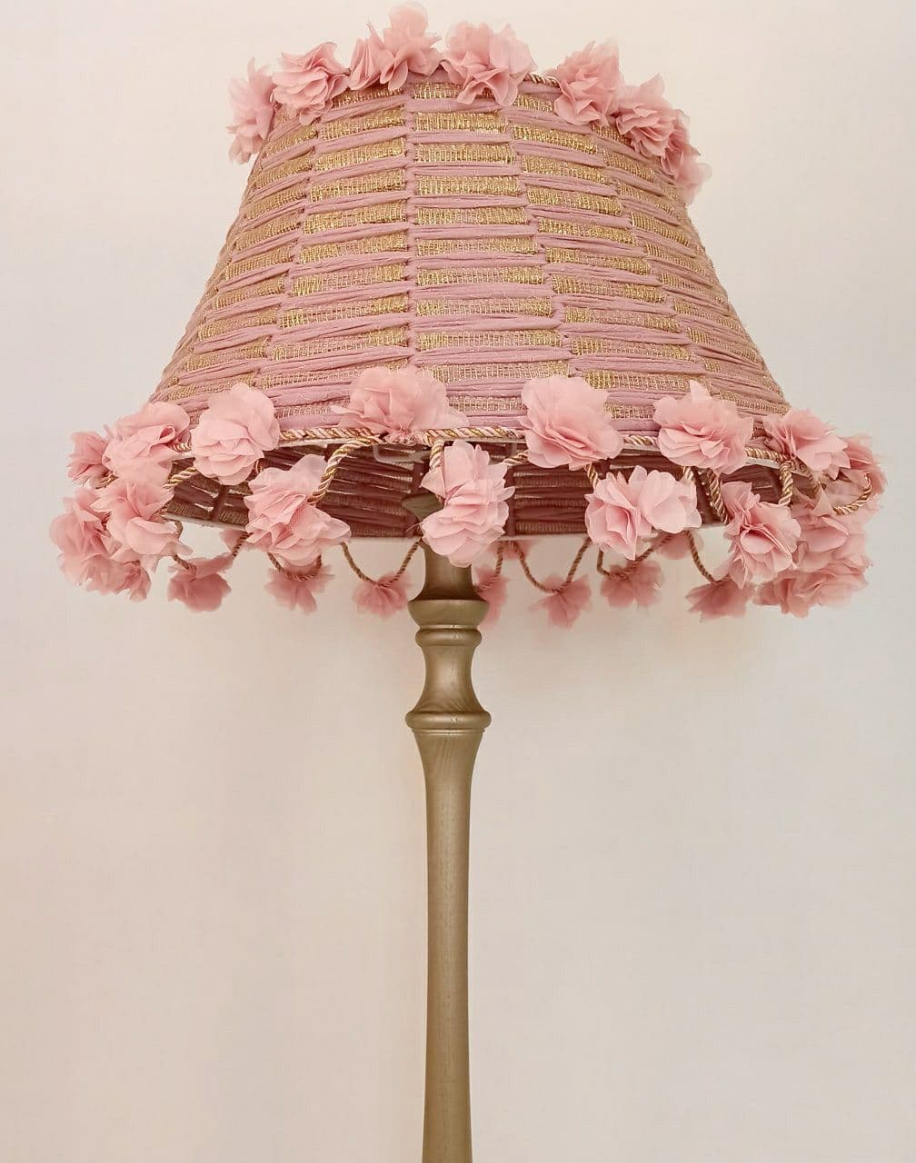 Lampshade, Floral Shade, pink lamp, shabby chic design. 0902