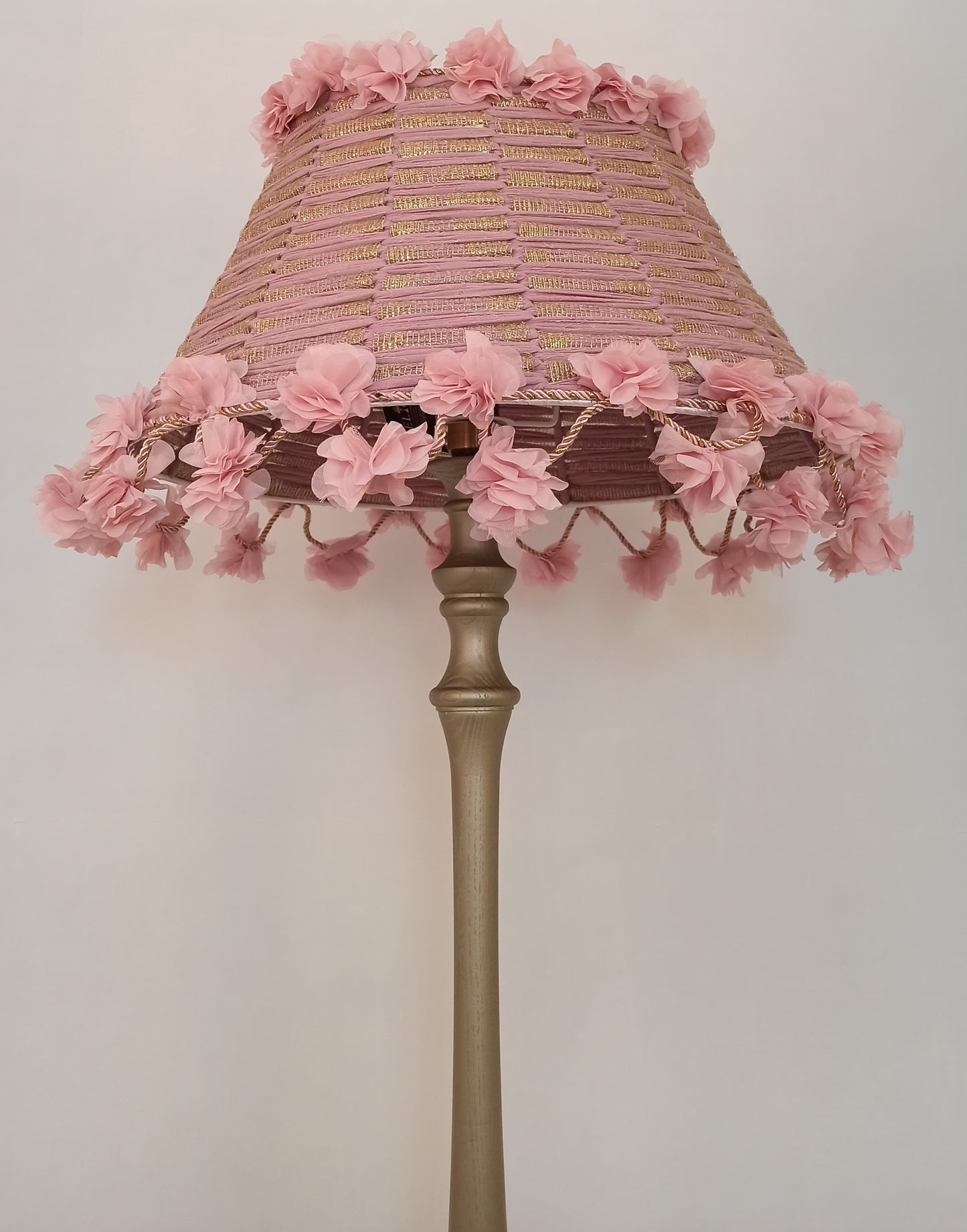 Lampshade, Floral Shade, pink lamp, shabby chic design. 0902