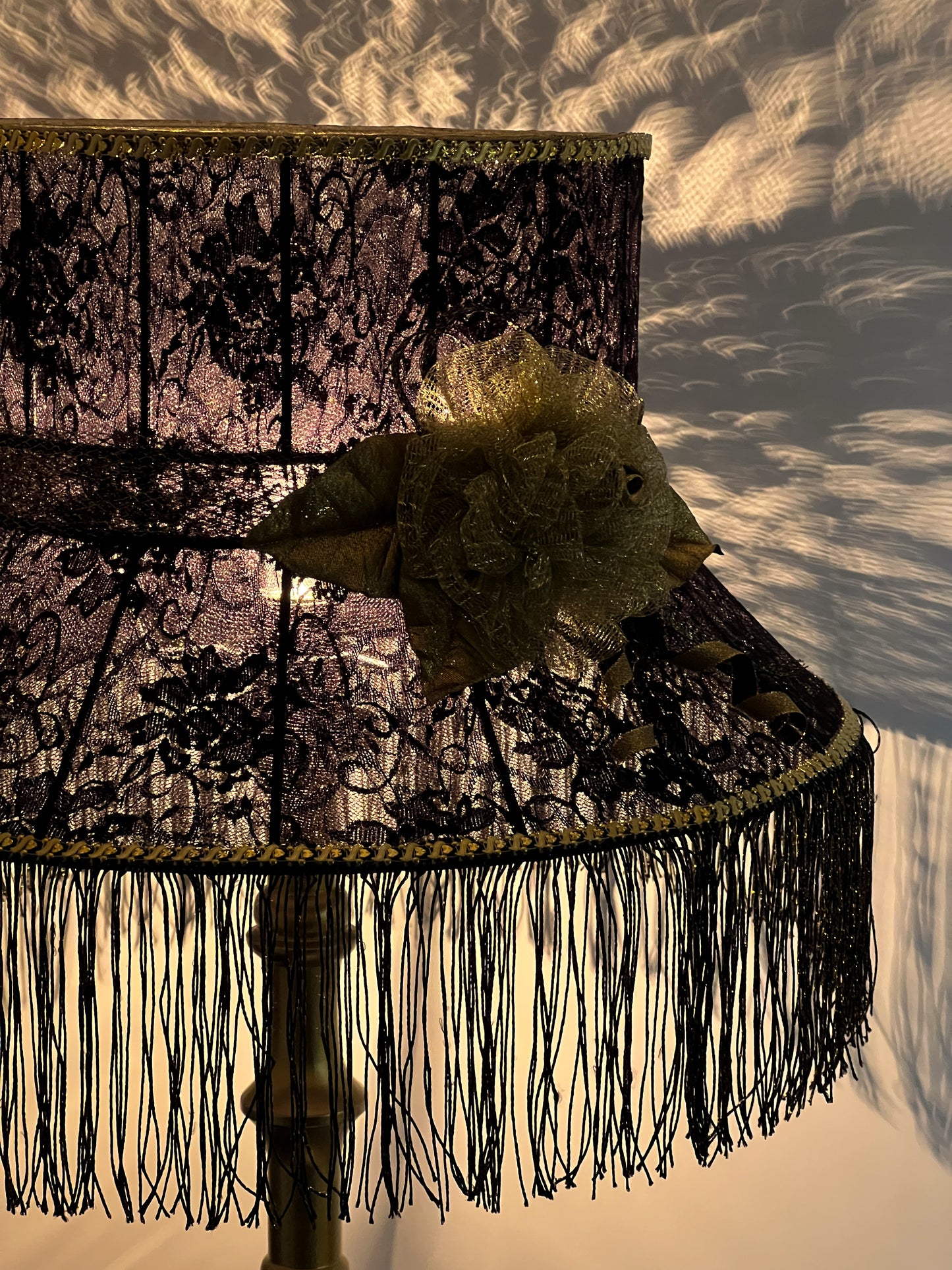 Opulent Black Victorian Lampshade 6101