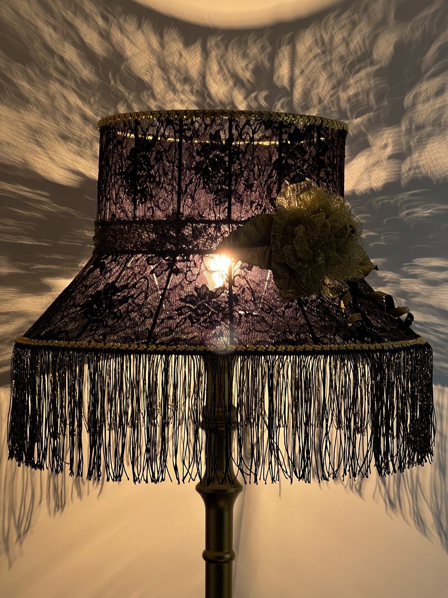 Opulent Black Victorian Lampshade 6101