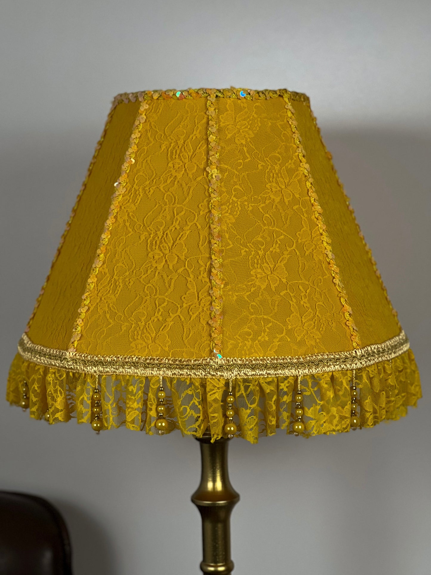 Wholesale Lampshade Berlin 14 - bright yellow fabric lampshade