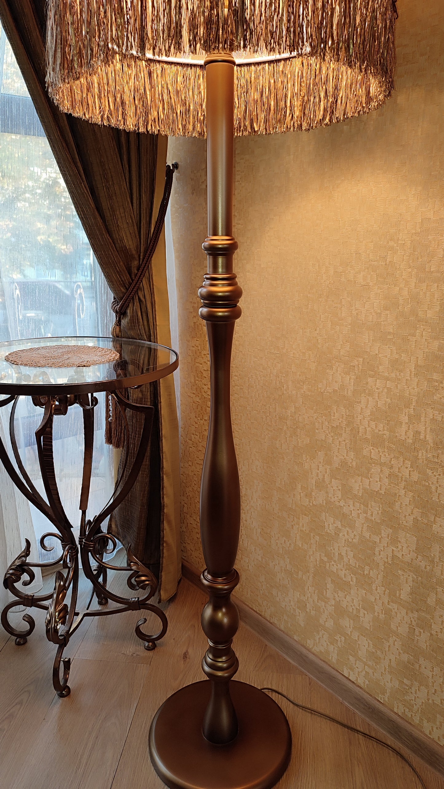 Floor lamp, art deco lamp, lamp floor, handmade home lamp. 1103