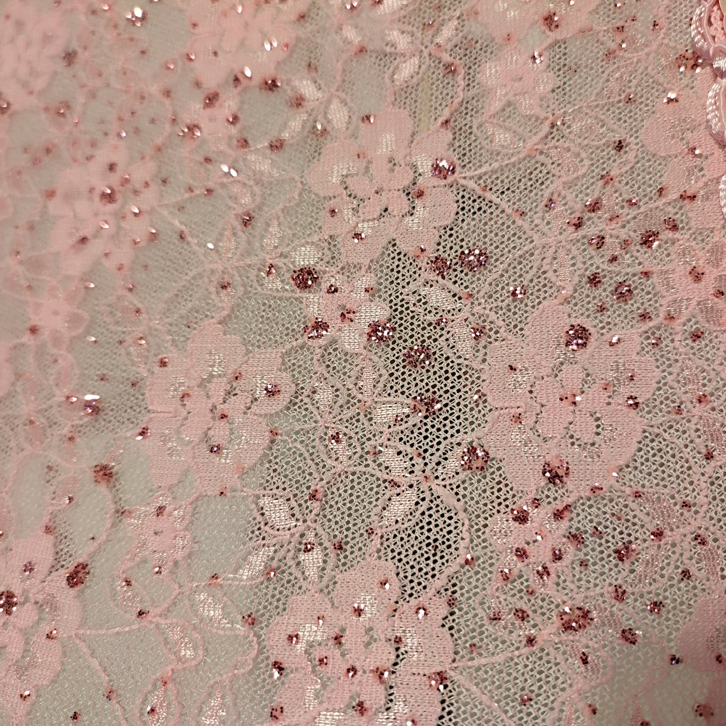 Pink guipure lampshade with rhinestones - a chic accessory for a handmade table lamp. 0504