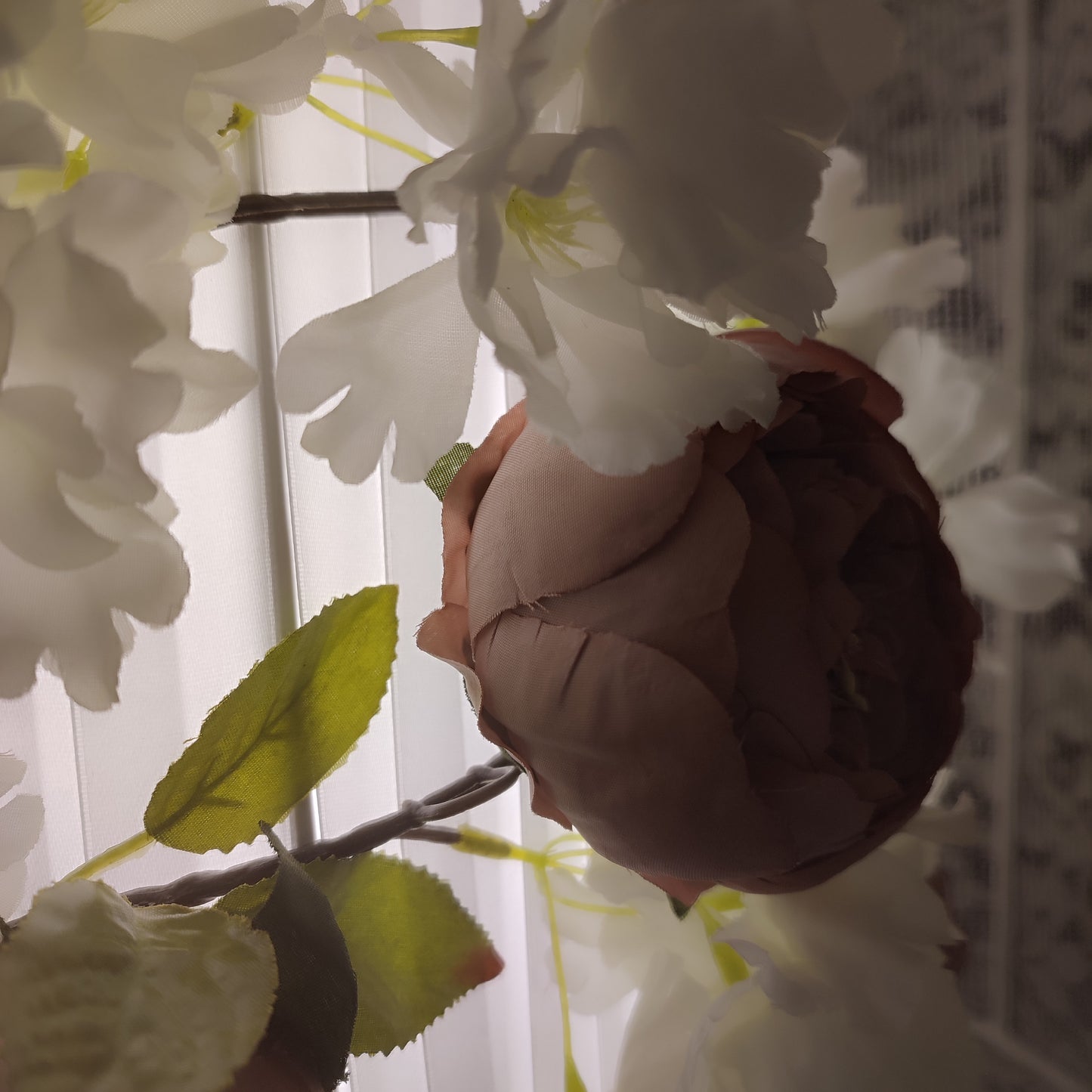 Lampshade with flowers, handmade floral lampshade. 4001