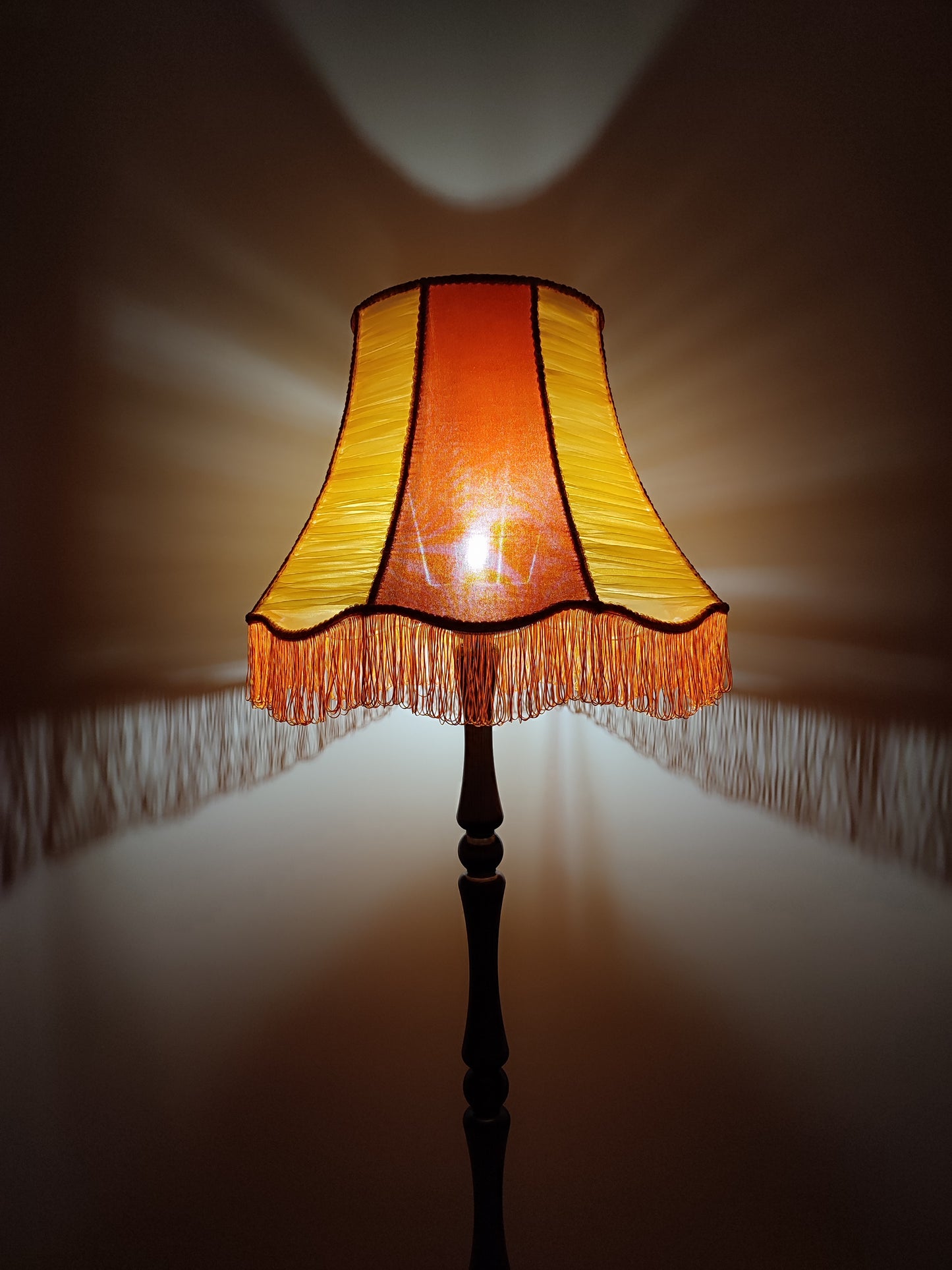 Lampshade orange, art deco lamp, unique lamp shades, lampshade for a floor lamp. 4704