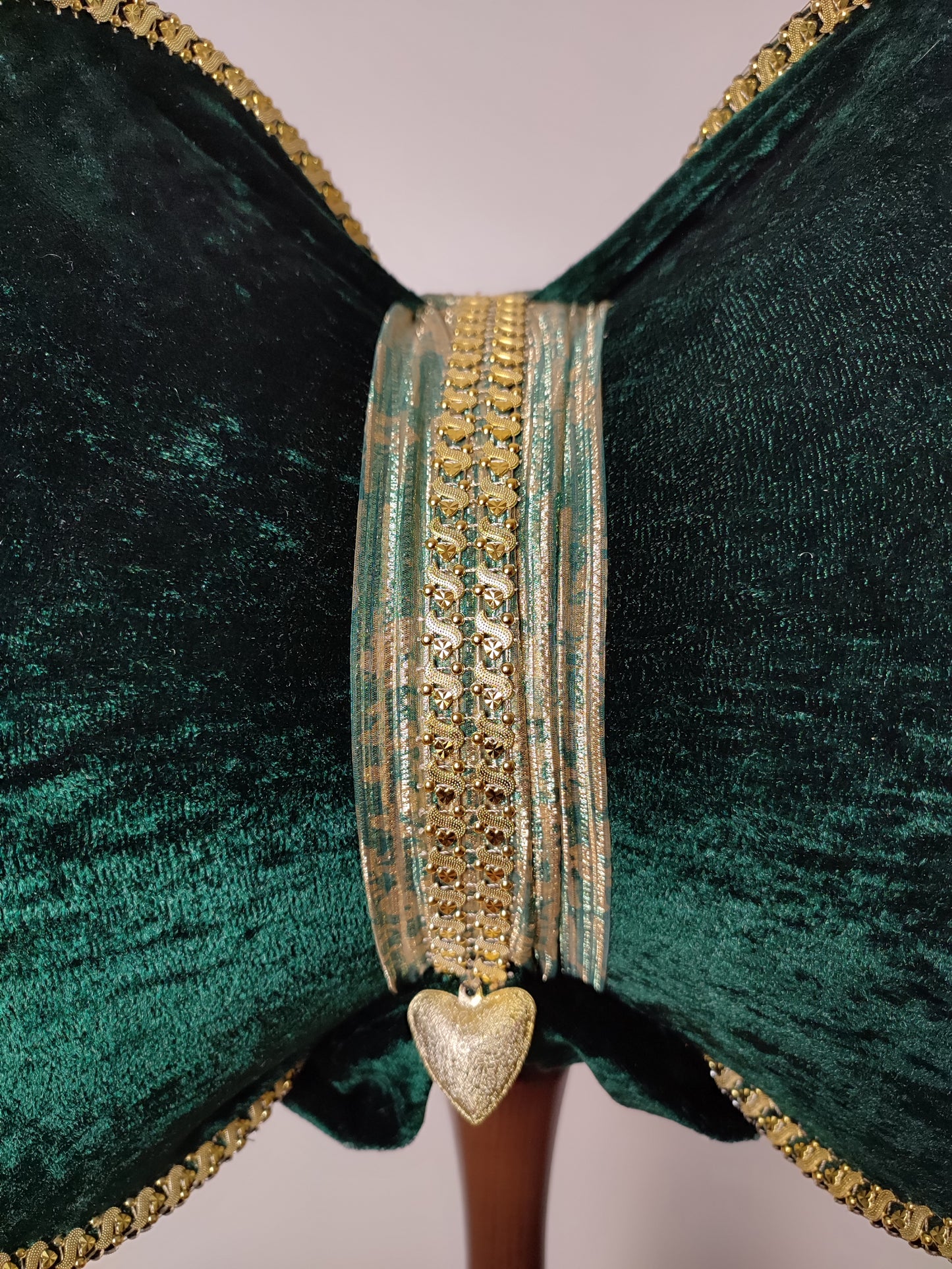 Lampshade, green lampshade, art deco. 2211