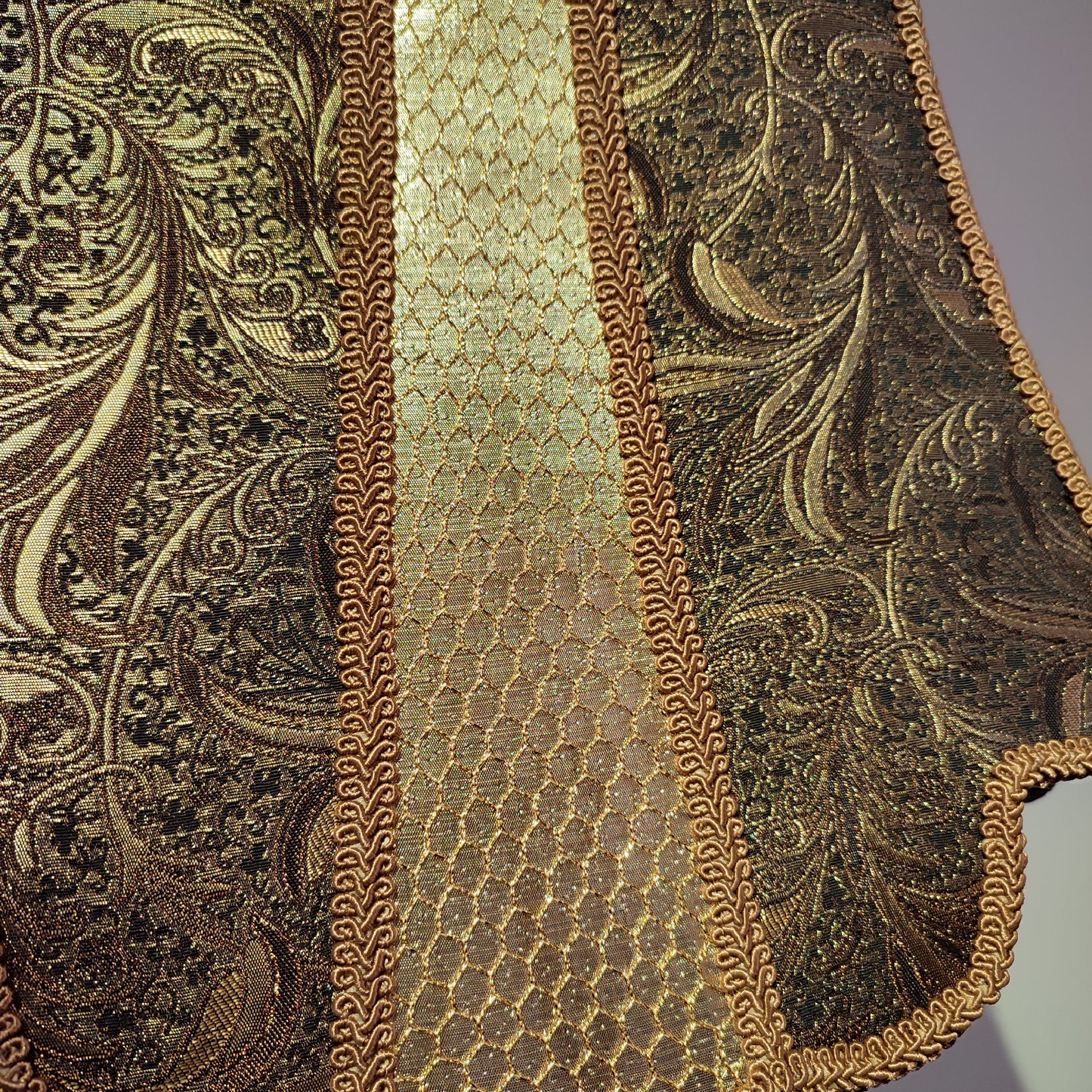 Lampshade, fabric lamp shade, unique lamp shades, art deco lamp. 6005