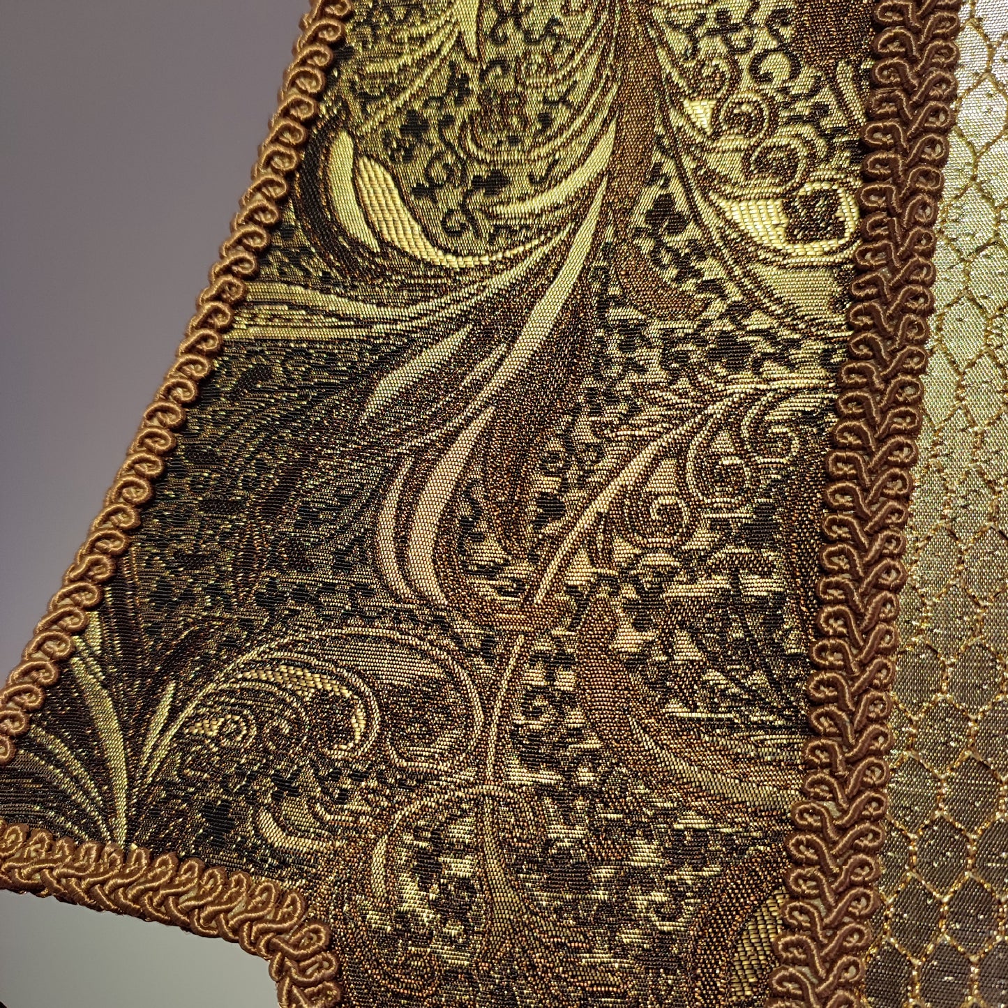 Lampshade, fabric lamp shade, unique lamp shades, art deco lamp. 6005
