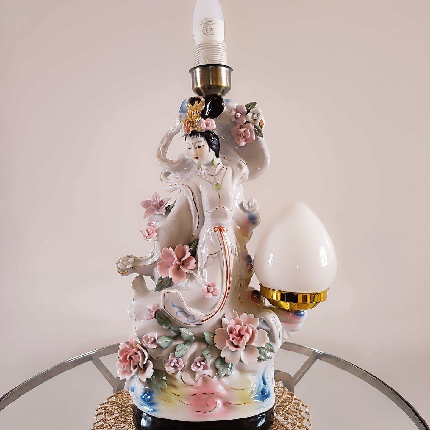 Table lamp, custom base, decorative lamp, Japanese-style lamp. PRODUCT TO ORDER. 3001