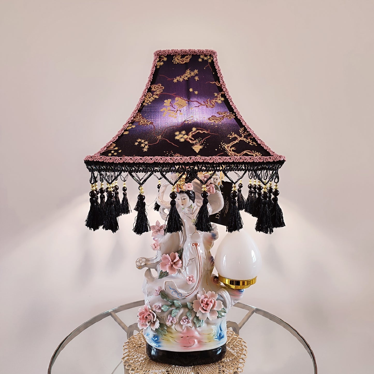 Table lamp, custom base, decorative lamp, Japanese-style lamp. PRODUCT TO ORDER. 3001