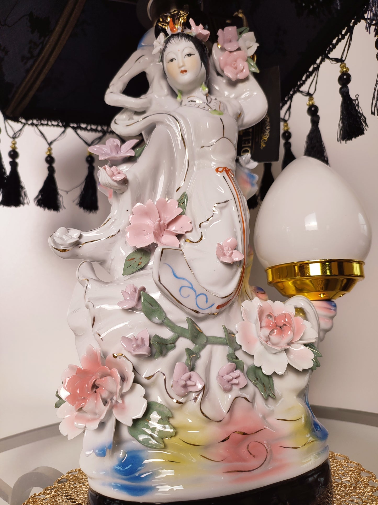 Table lamp, custom base, decorative lamp, Japanese-style lamp. PRODUCT TO ORDER. 3001