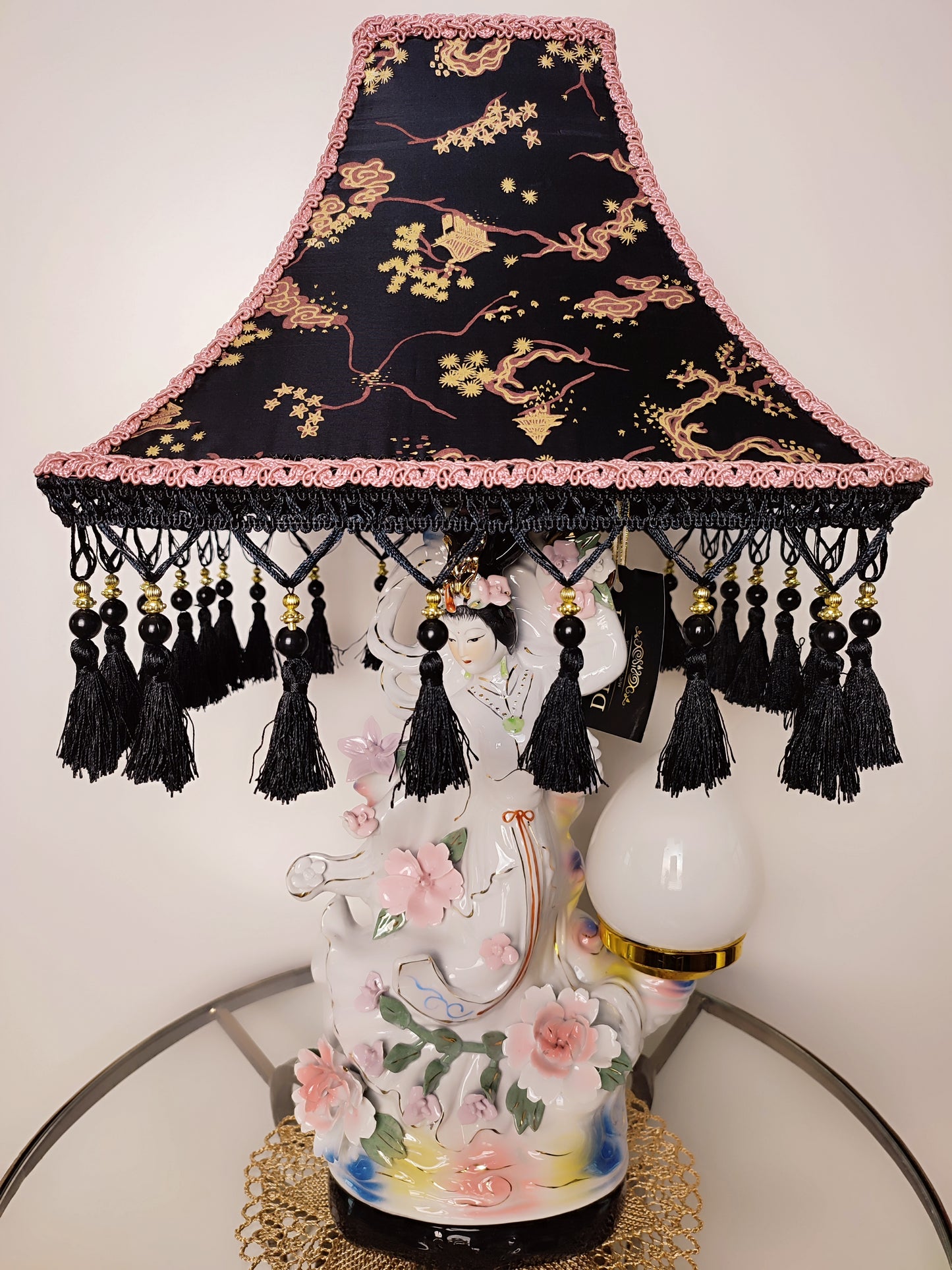 Table lamp, custom base, decorative lamp, Japanese-style lamp. PRODUCT TO ORDER. 3001