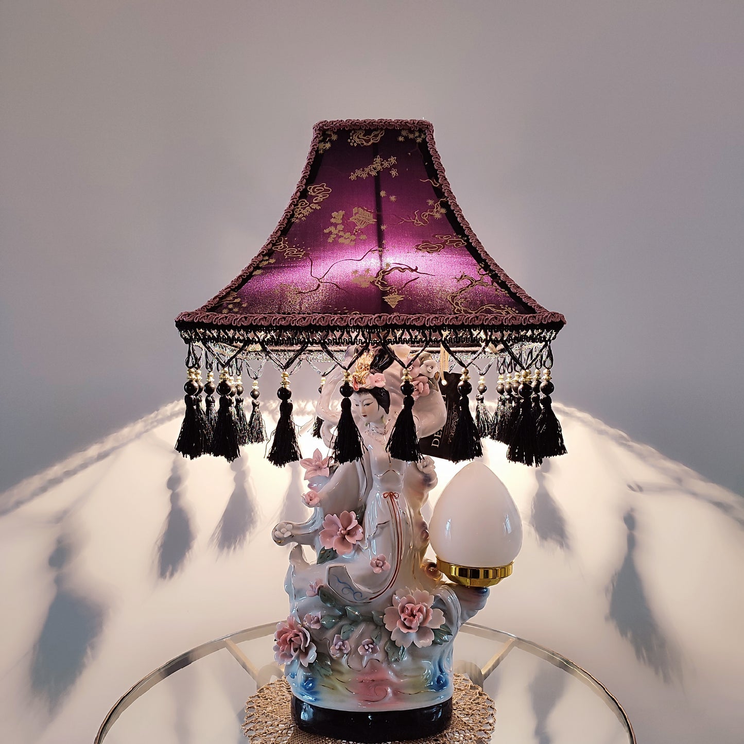 Table lamp, custom base, decorative lamp, Japanese-style lamp. PRODUCT TO ORDER. 3001