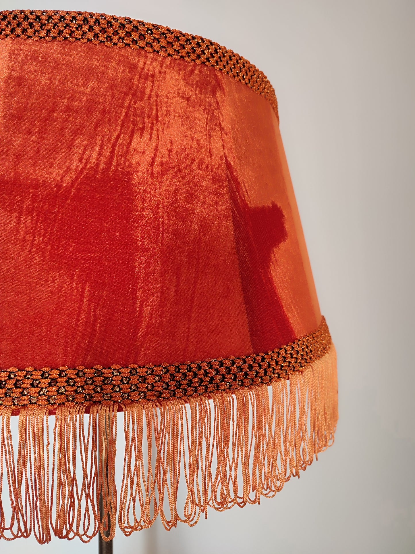 Wholesale floor lamp Tallinn 07 - elegant floor lamp with orange velvet shade