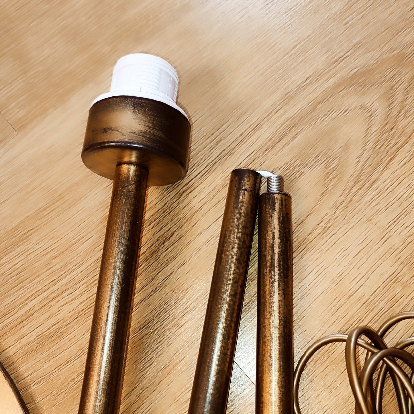 Wholesale floor lamp Tallinn 07 - elegant floor lamp with orange velvet shade