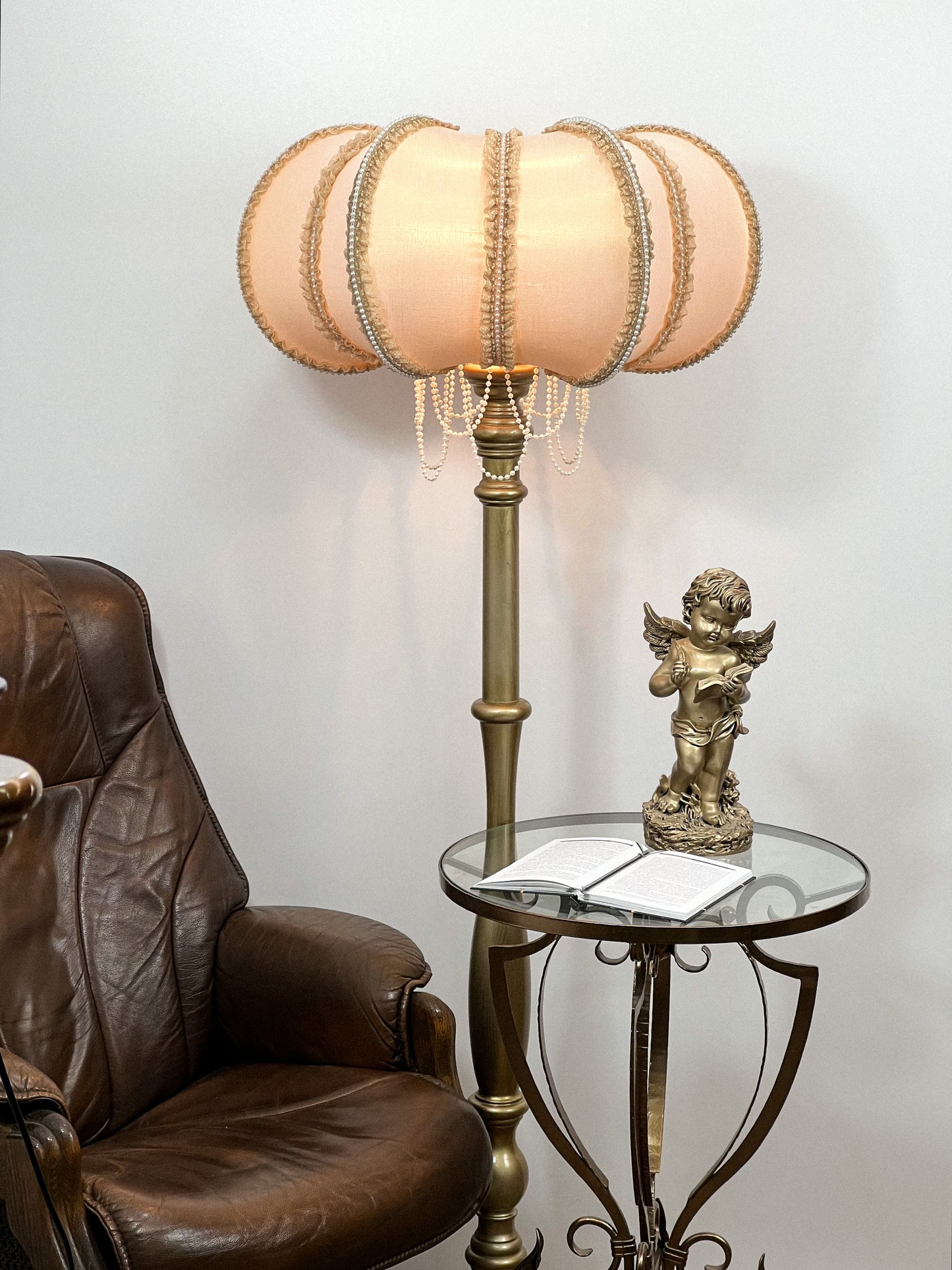Lampshade. Retro vintage style lampshade for a unique floor lamp. Art Deco style. 2205