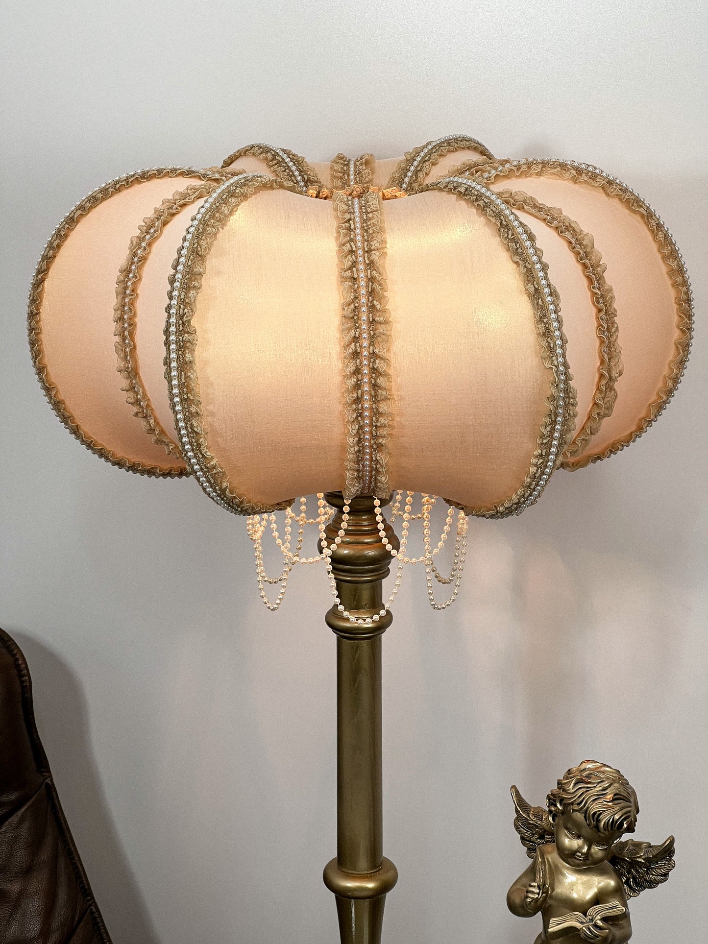 Lampshade. Retro vintage style lampshade for a unique floor lamp. Art Deco style. 2205