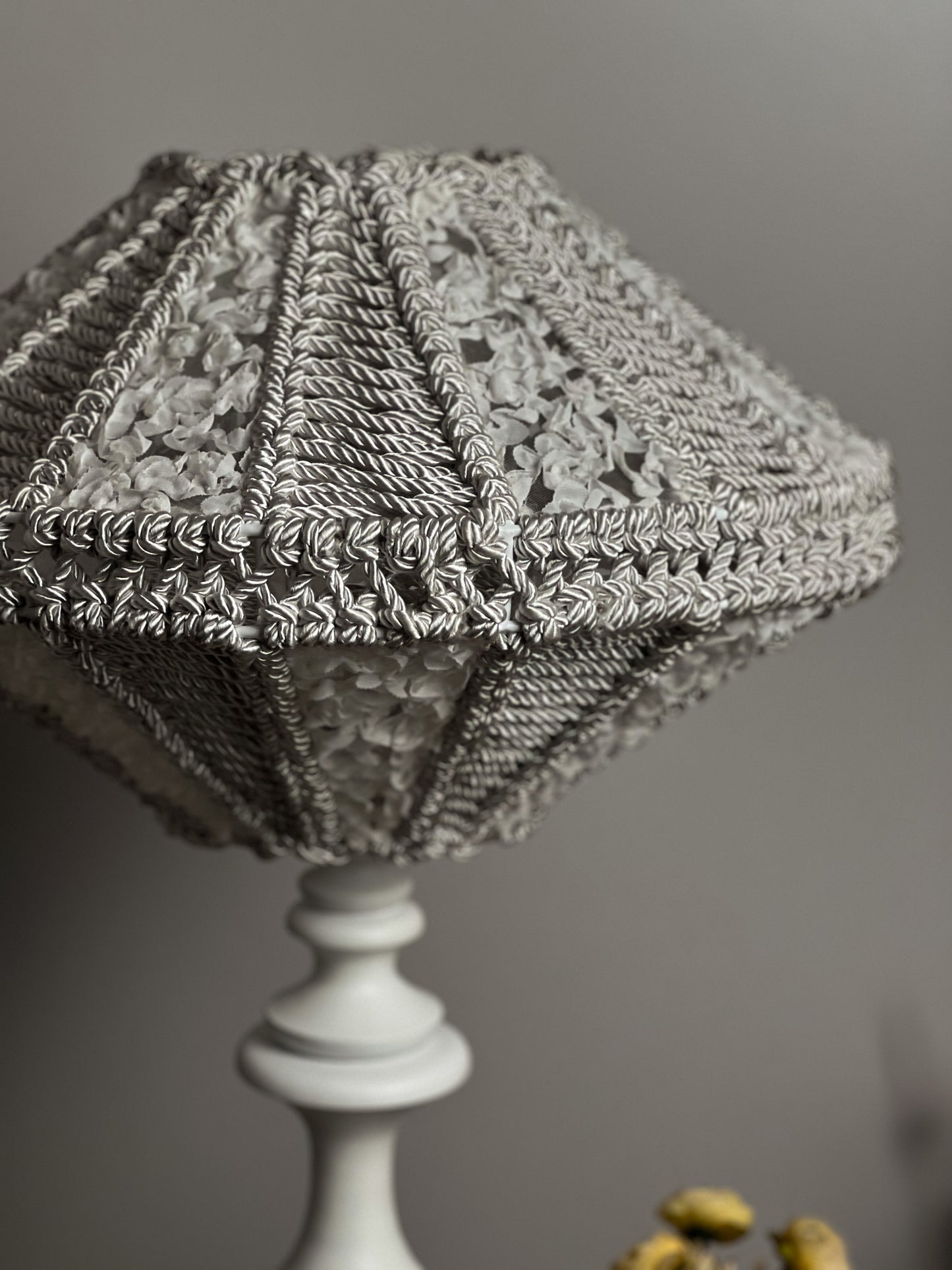 Art Deco lampshades, a unique wicker lampshade. 5101