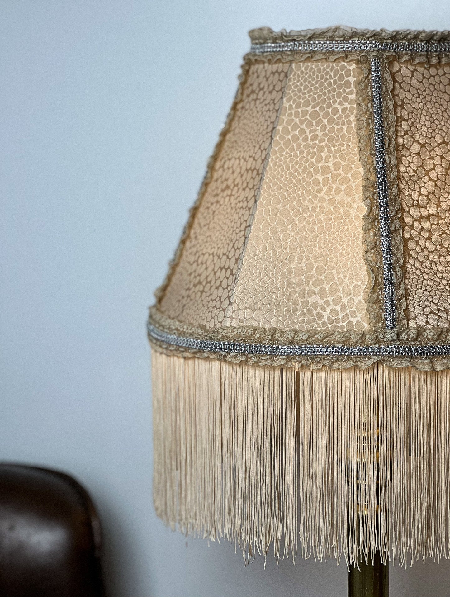 Lampshade. Handmade Fabric Lampshade with Victorian Flair.