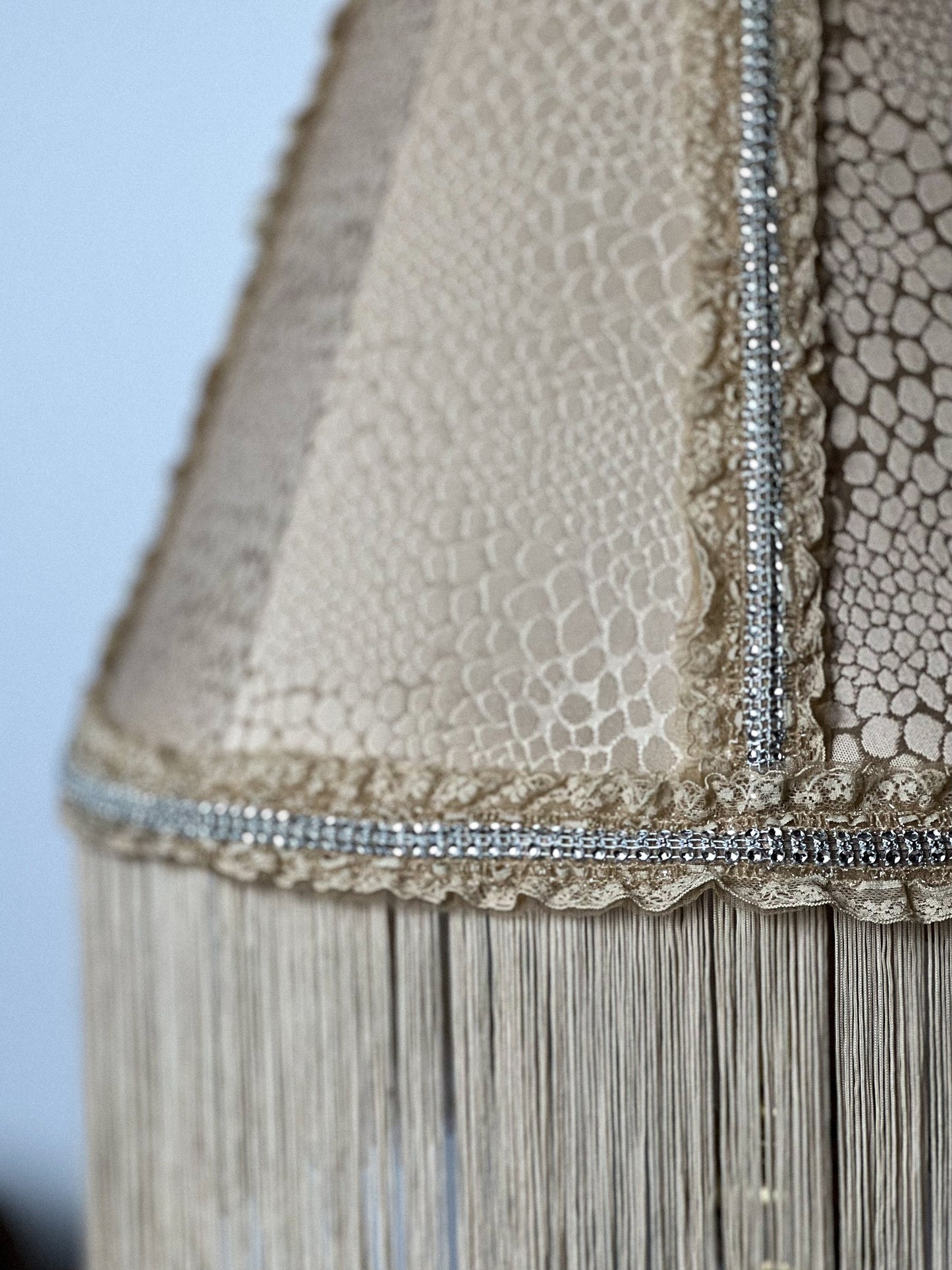 Lampshade. Handmade Fabric Lampshade with Victorian Flair.
