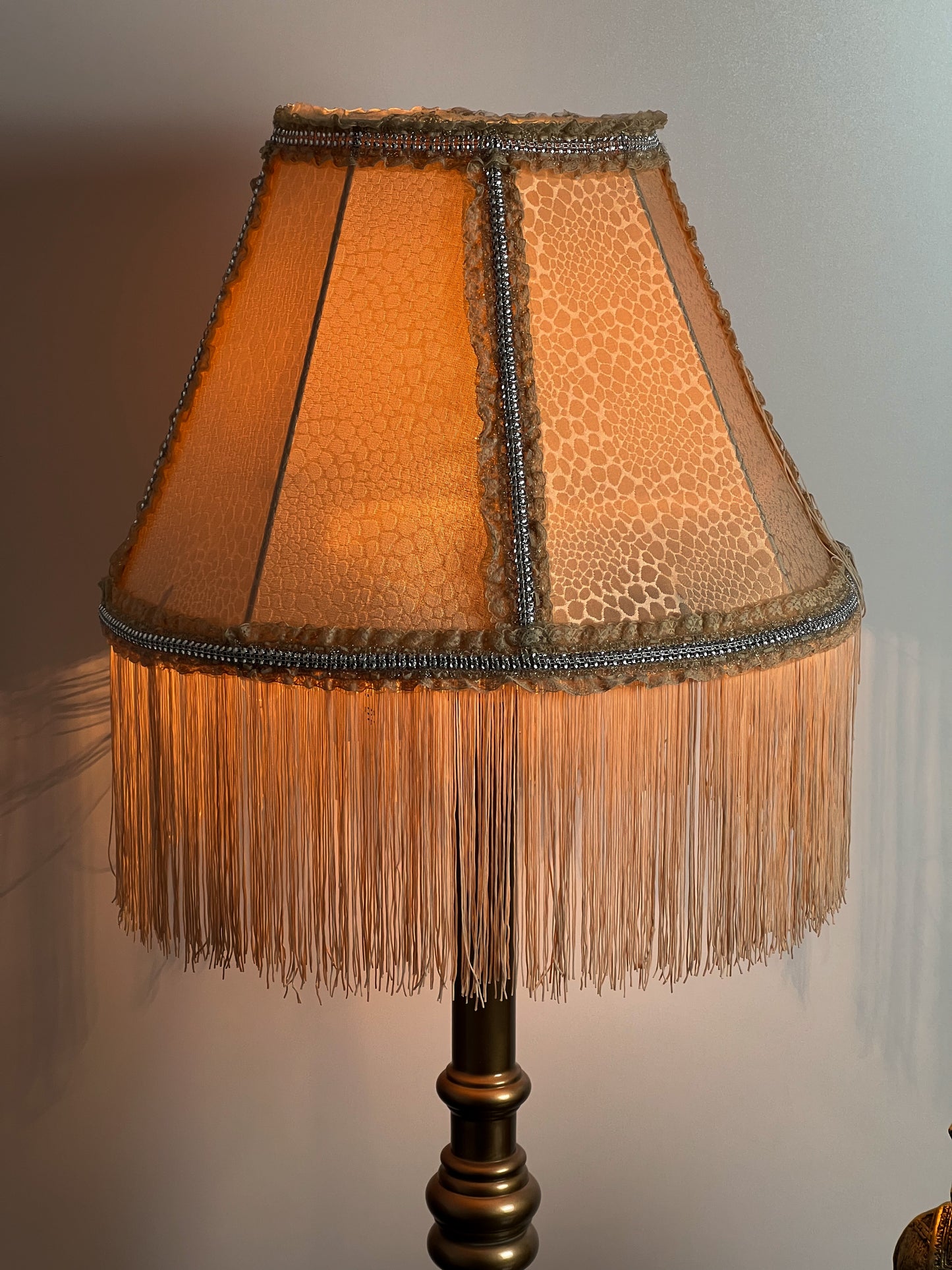 Lampshade. Handmade Fabric Lampshade with Victorian Flair.