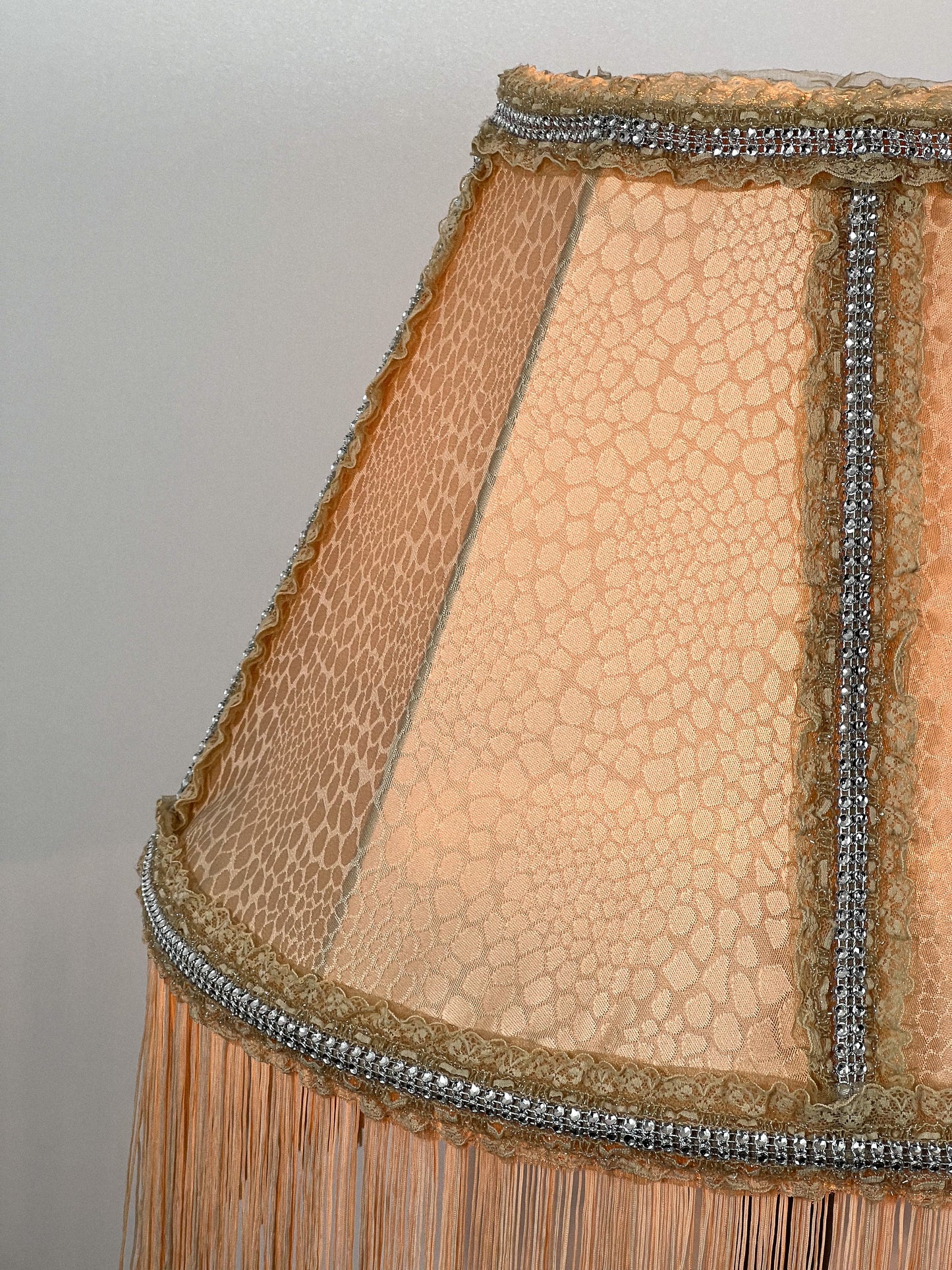 Lampshade. Handmade Fabric Lampshade with Victorian Flair.
