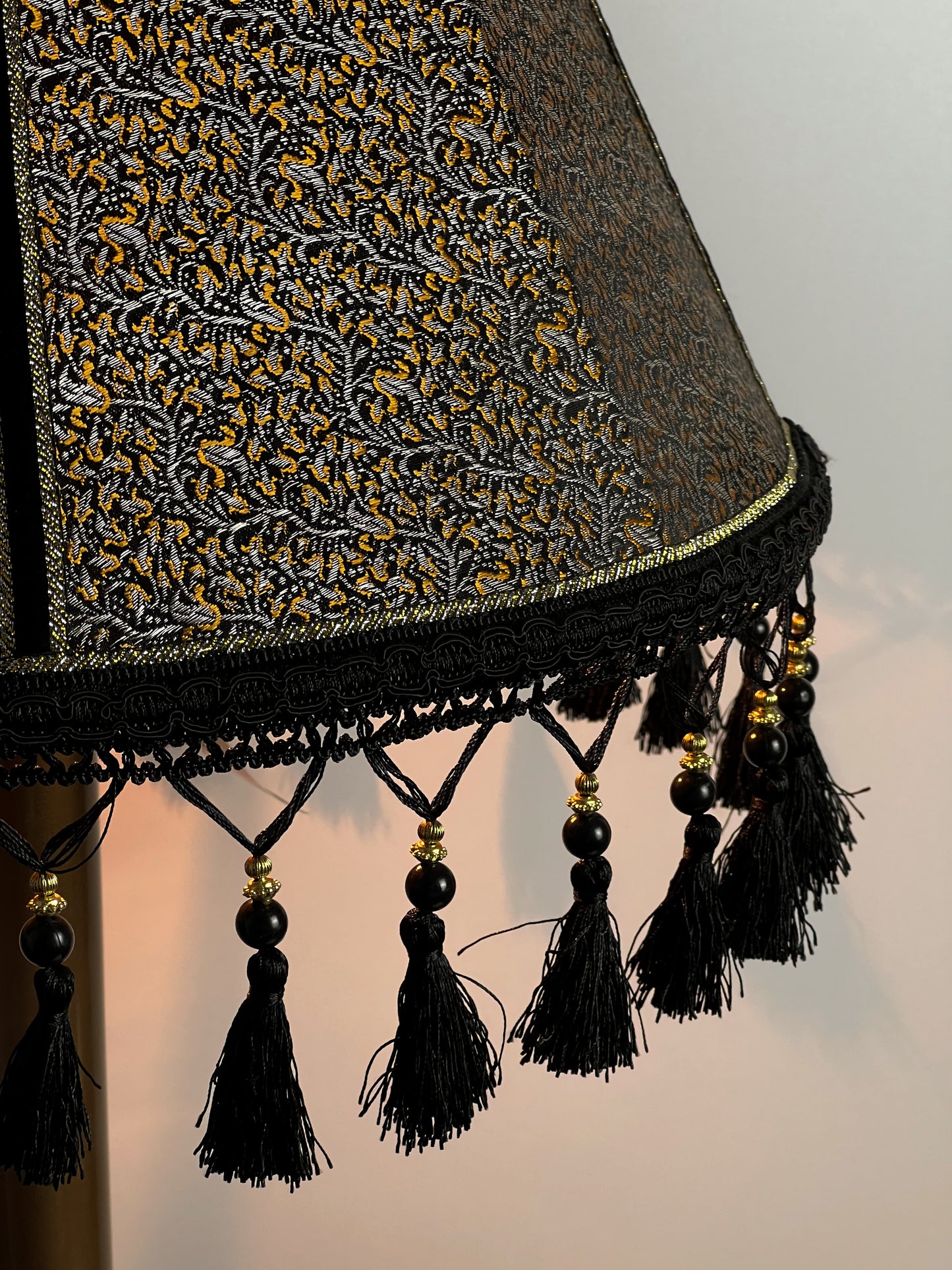 Handmade Victorian lampshade, fabric lampshade . 7104