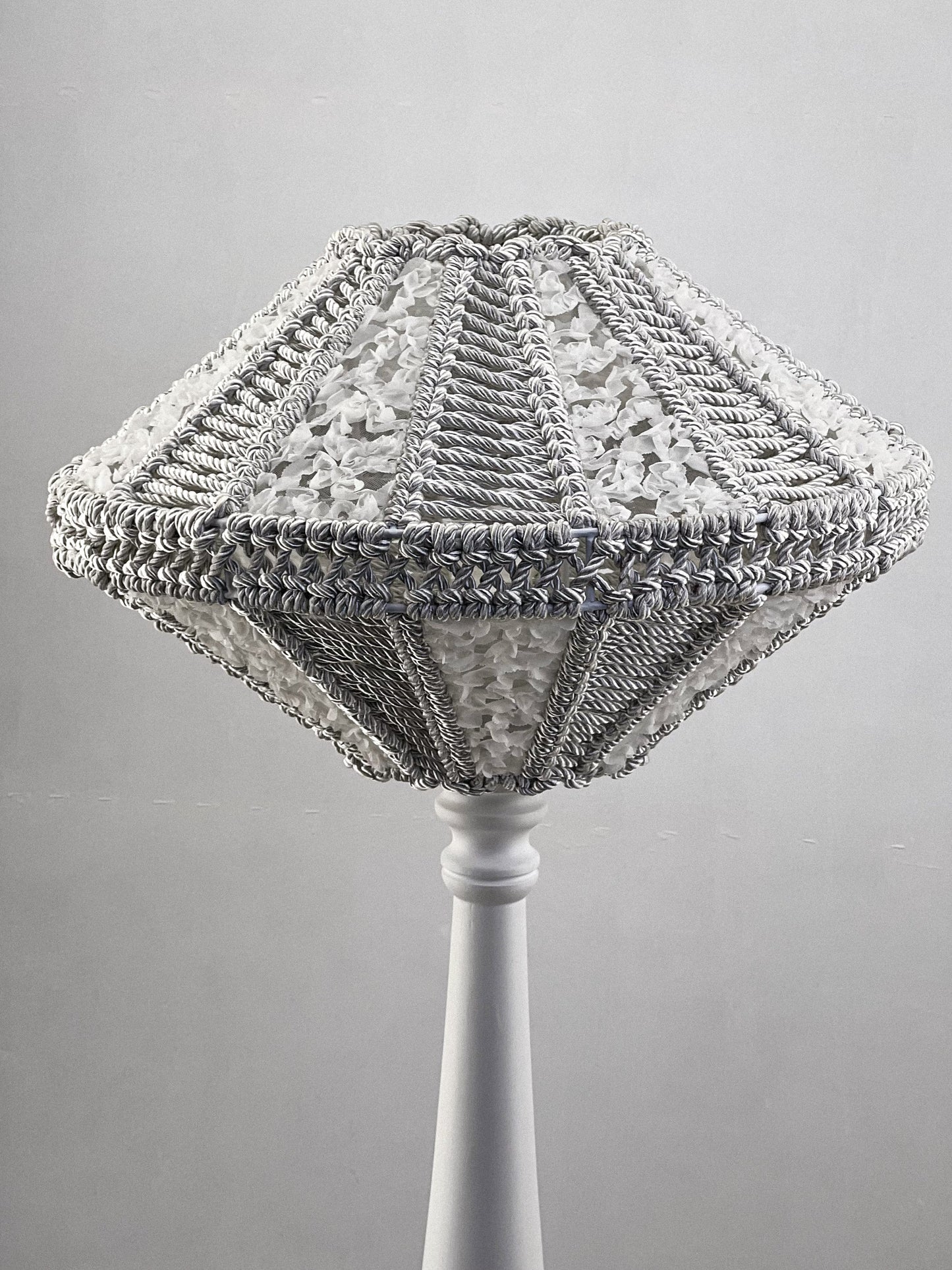 Art Deco lampshades, a unique wicker lampshade. 5101