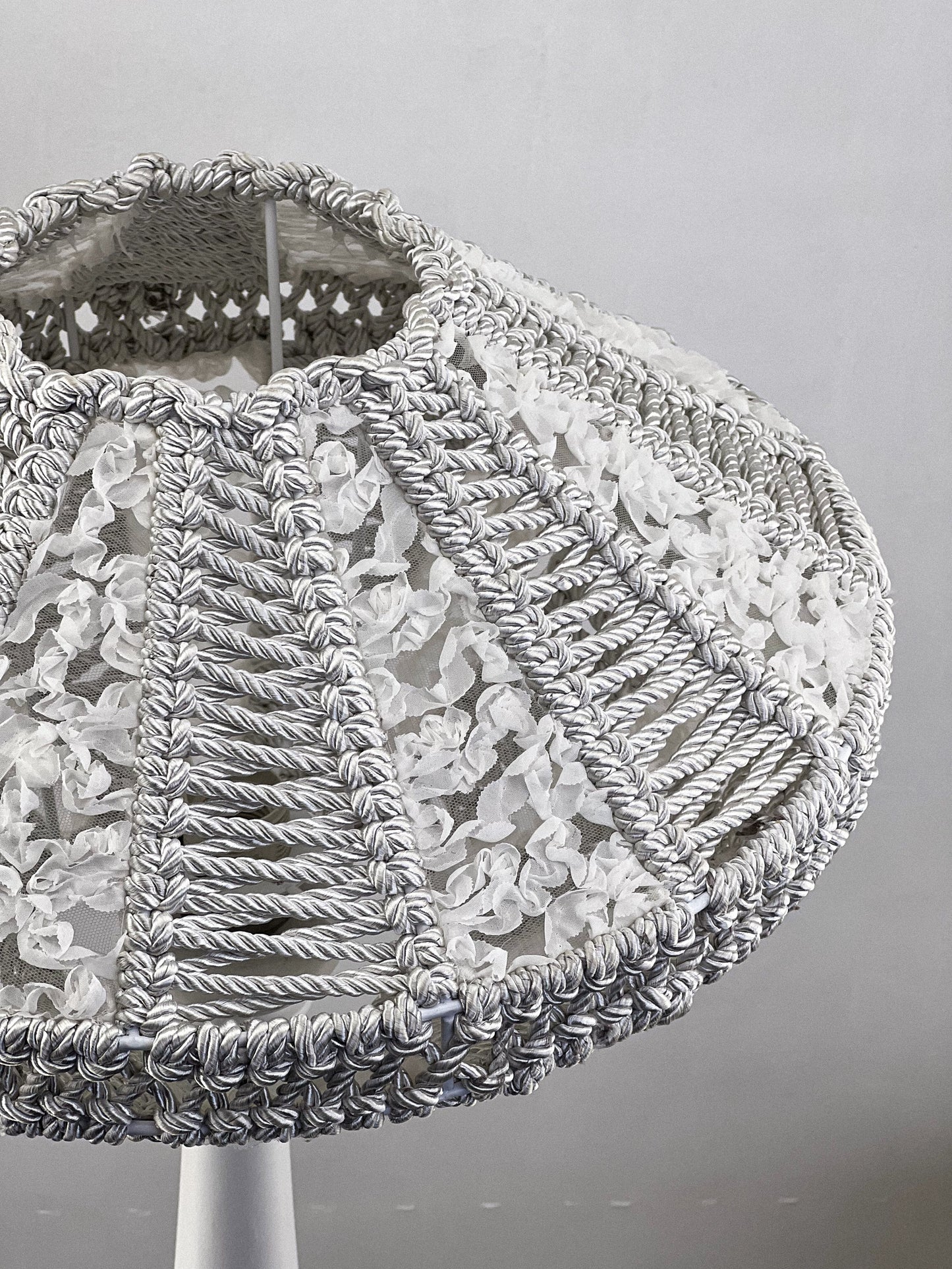 Art Deco lampshades, a unique wicker lampshade. 5101