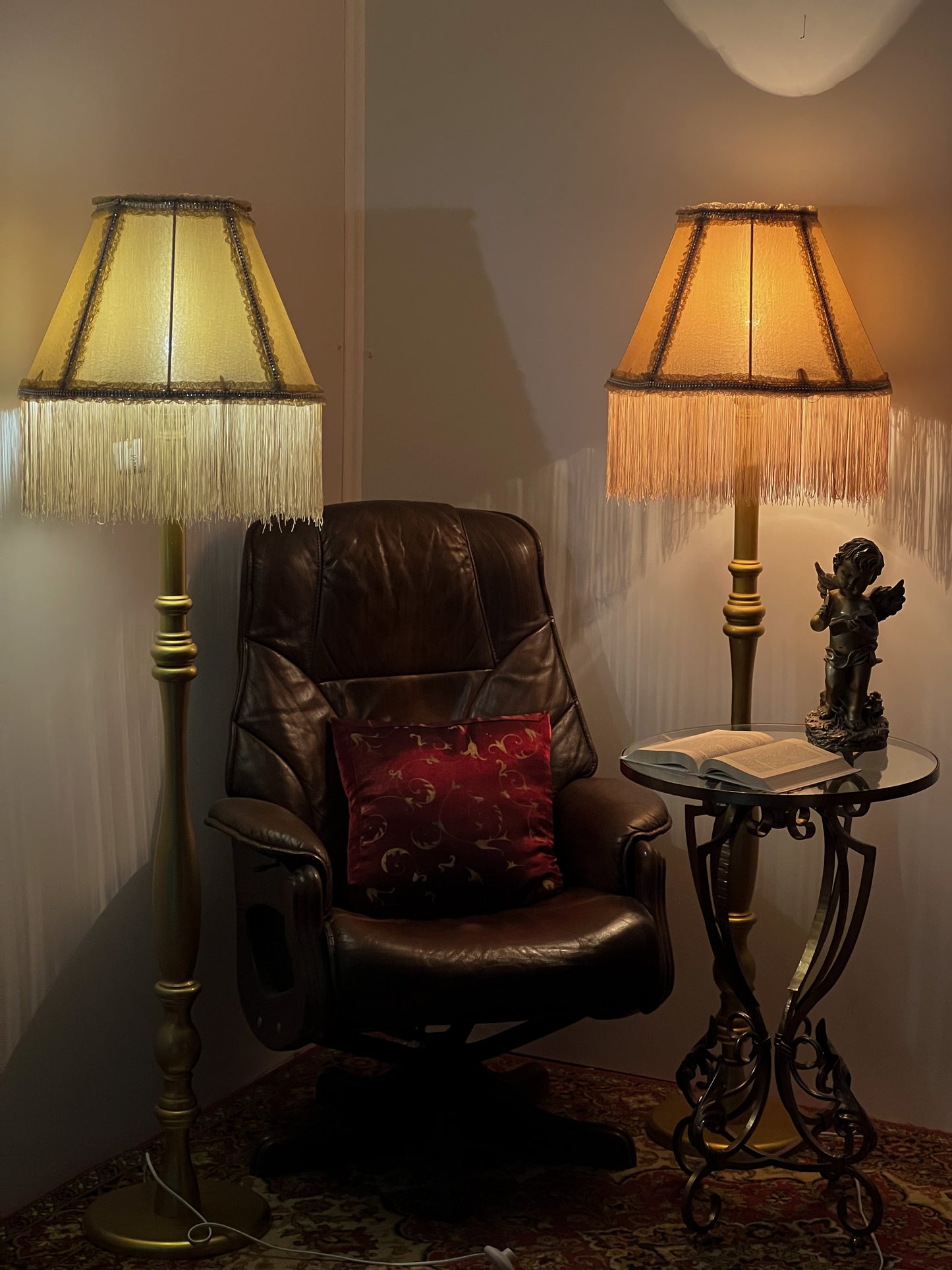 Lampshade. Handmade Fabric Lampshade with Victorian Flair.