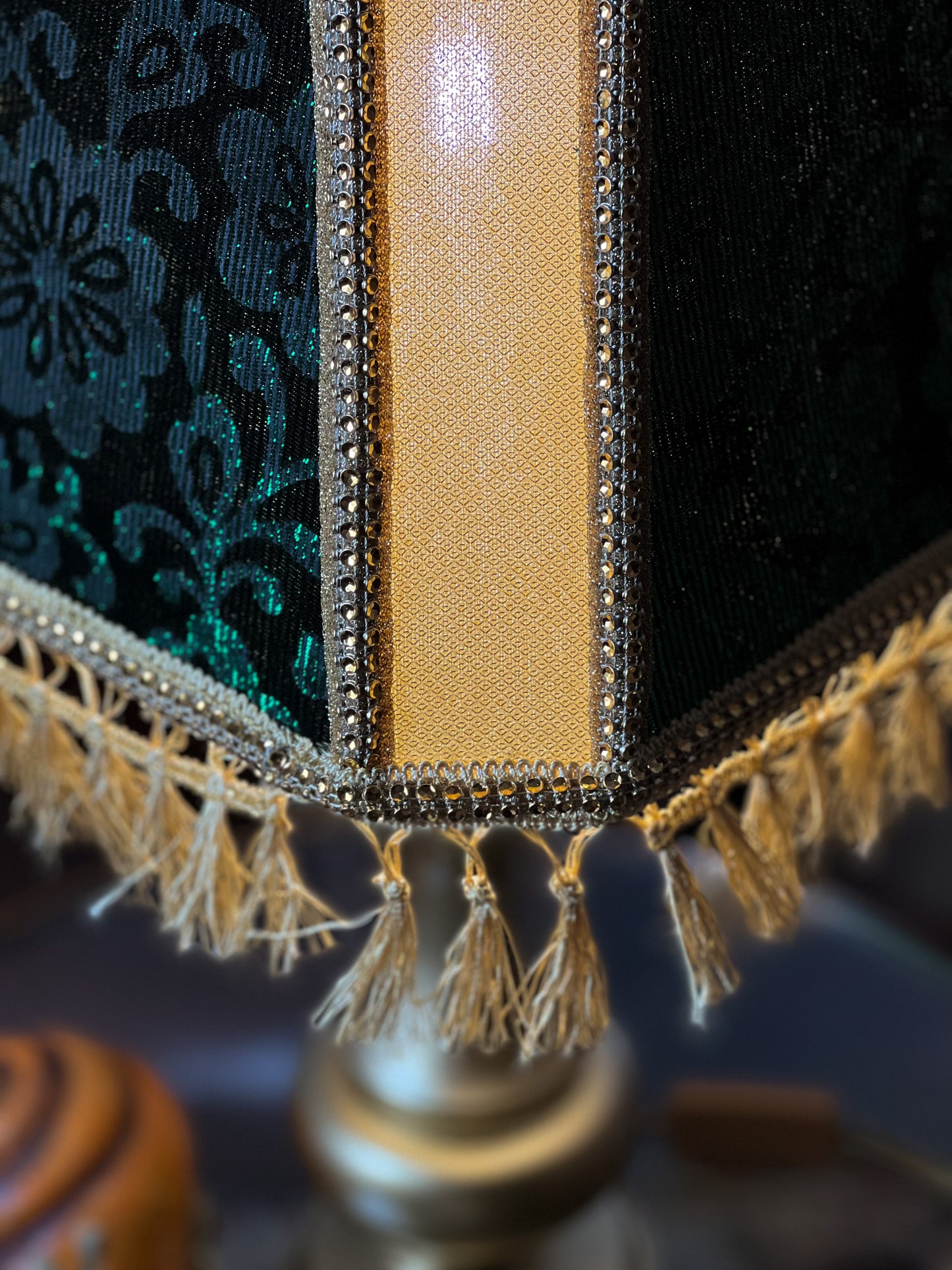 Lampshade, fabric lampshade, art deco. 6402