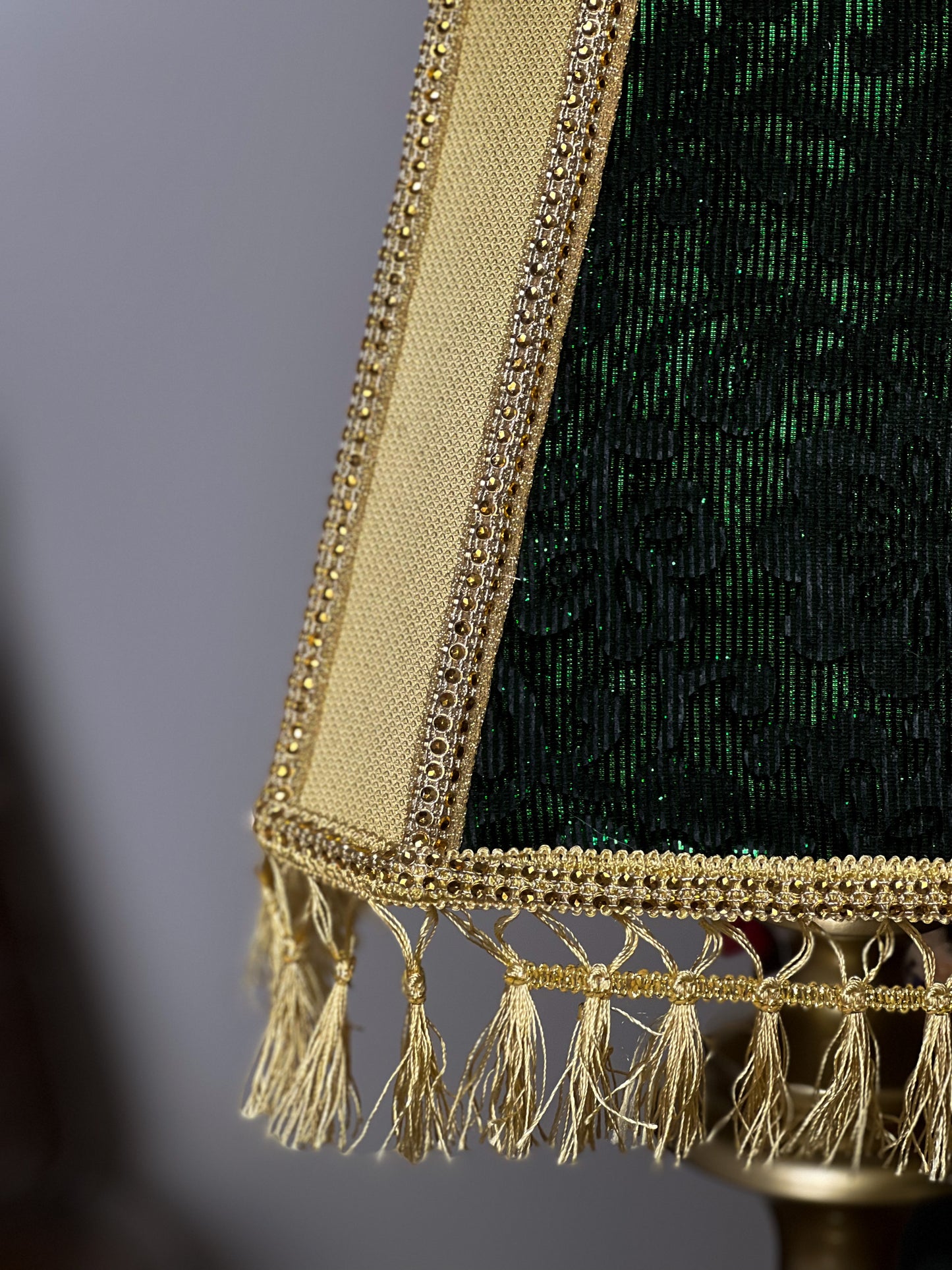 Lampshade, fabric lampshade, art deco. 6402