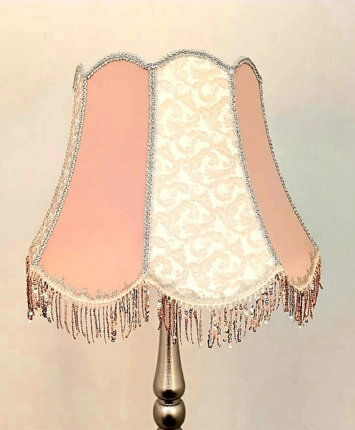 Lampshade. Handmade Designer Opulent Deco Lampshade for Bed Lamps. 3703