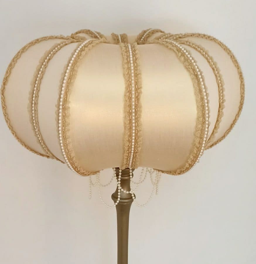 Lampshade. Retro vintage style lampshade for a unique floor lamp. Art Deco style. 2205