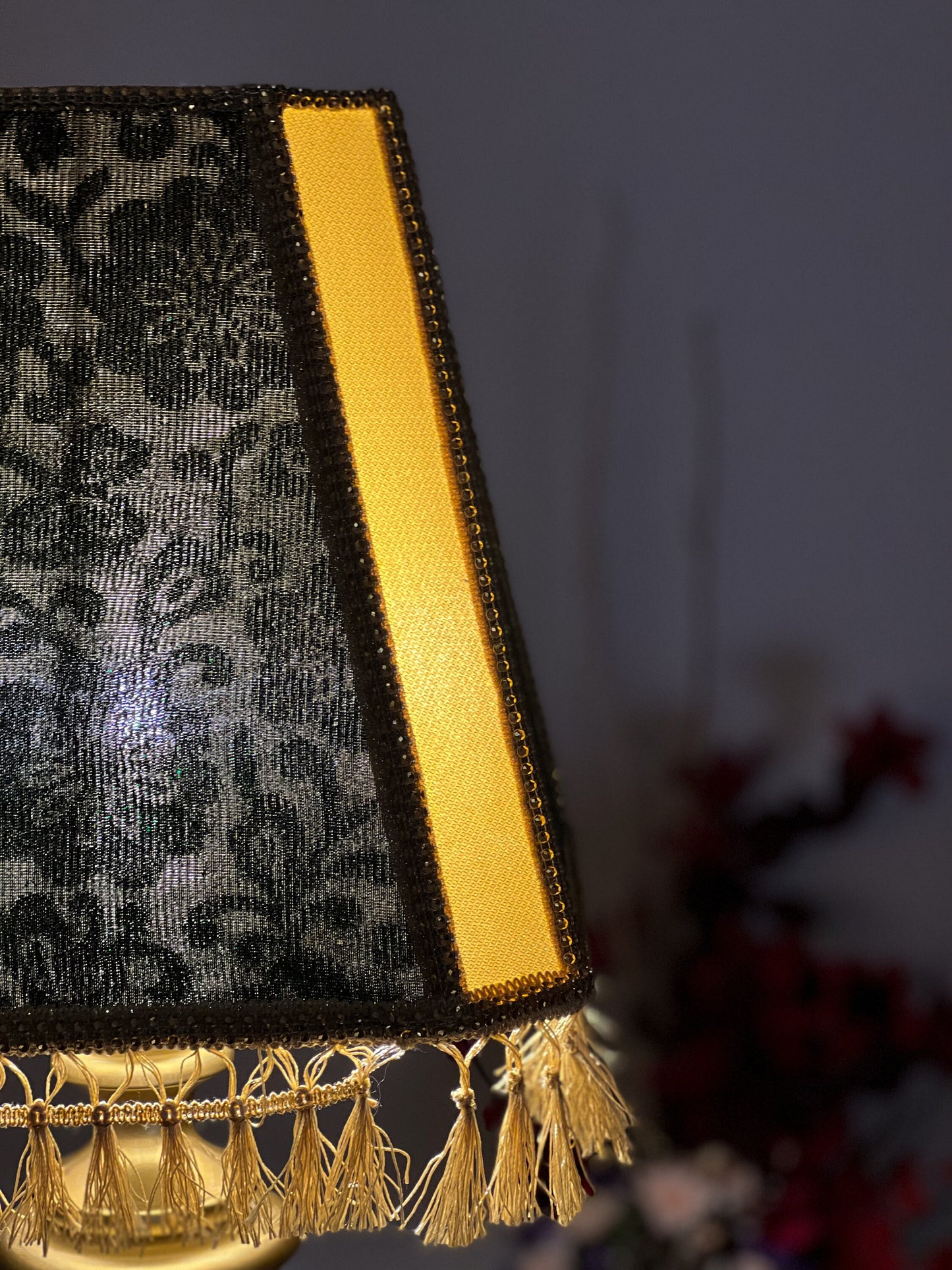 Lampshade, fabric lampshade, art deco. 6402
