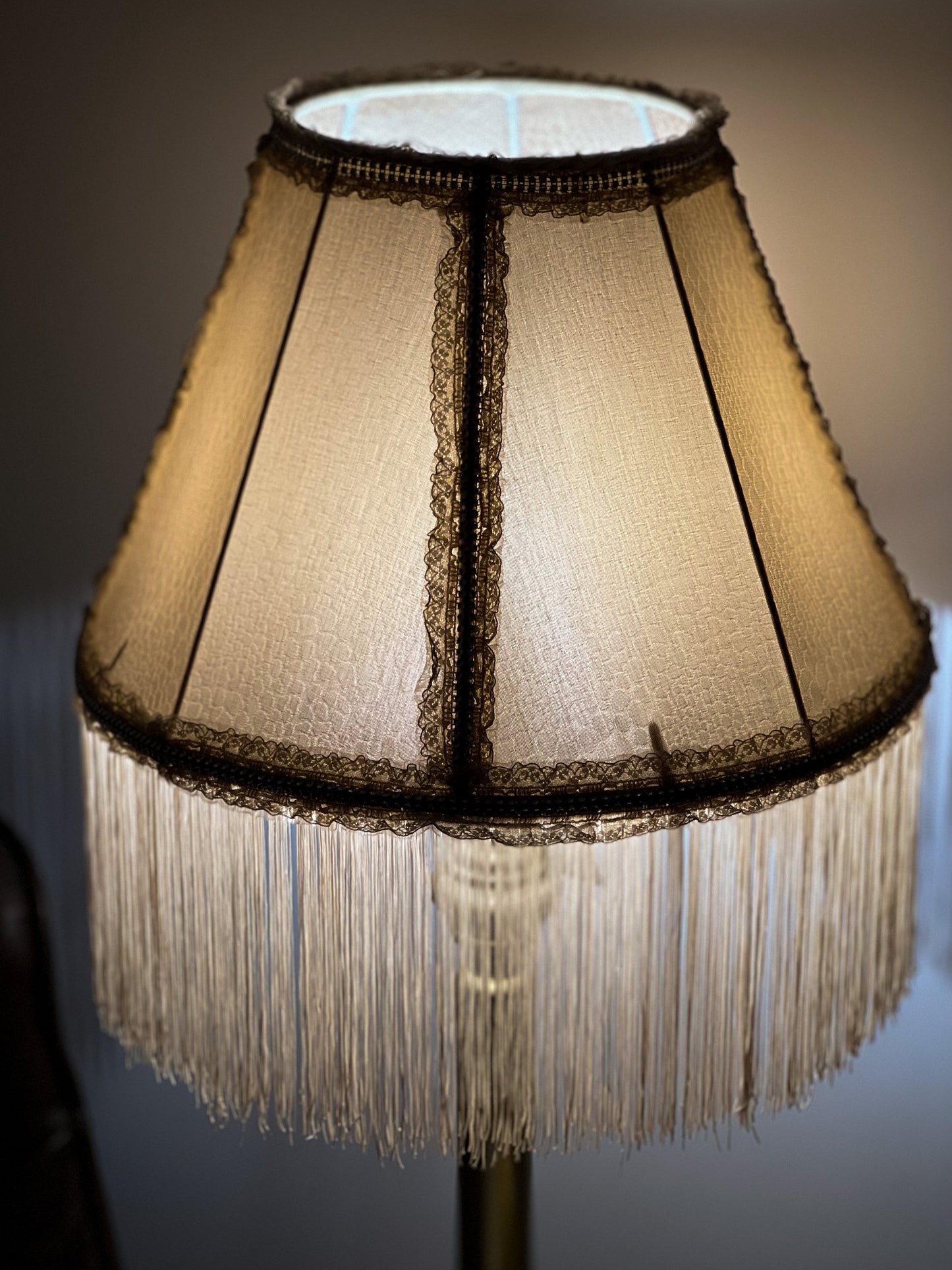 Lampshade. Handmade Fabric Lampshade with Victorian Flair.