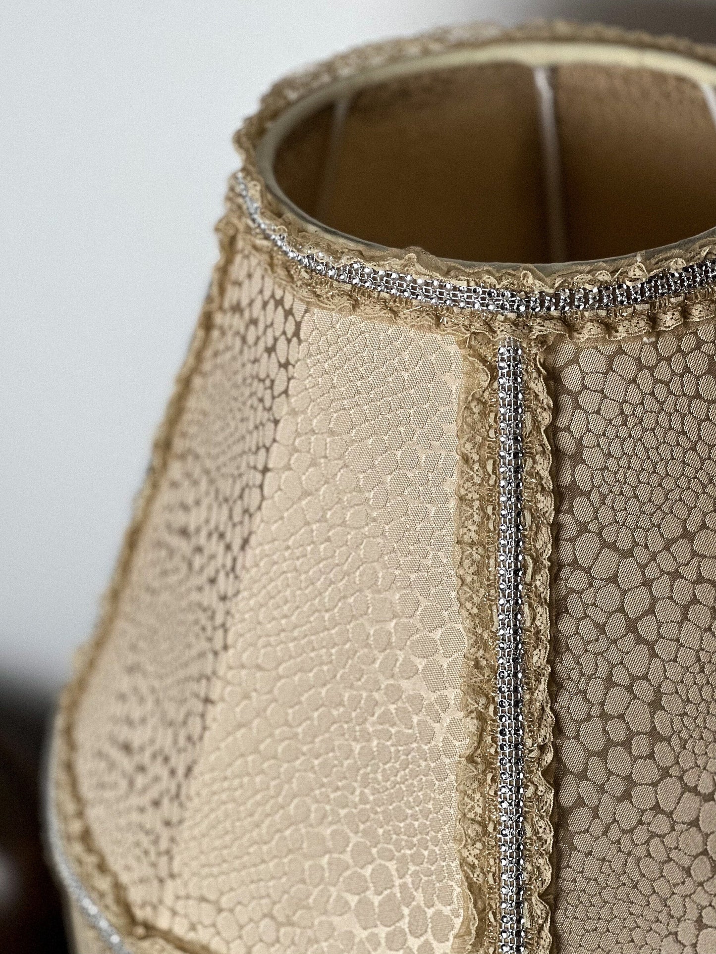 Lampshade. Handmade Fabric Lampshade with Victorian Flair.