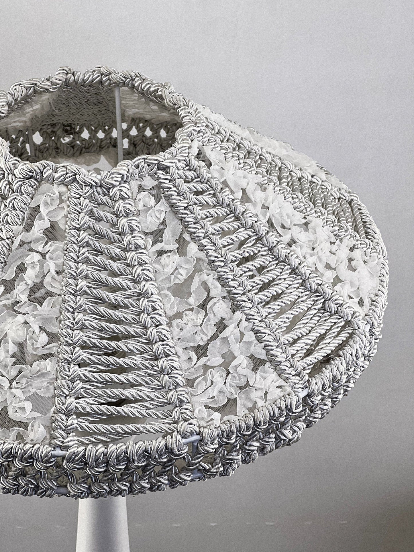 Art Deco lampshades, a unique wicker lampshade. 5101