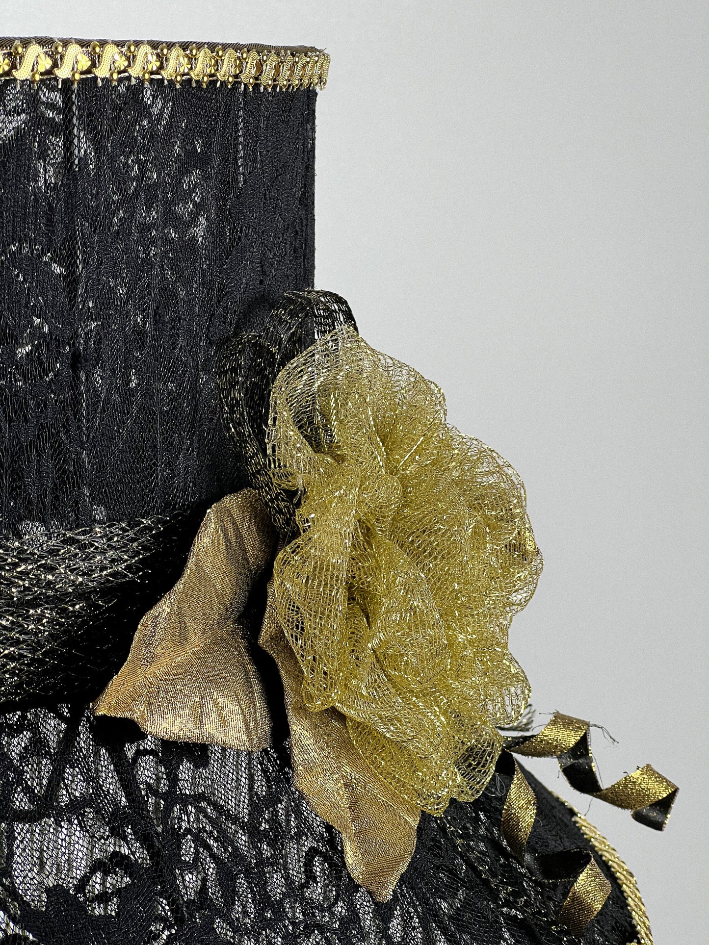 Opulent Black Victorian Lampshade 6101